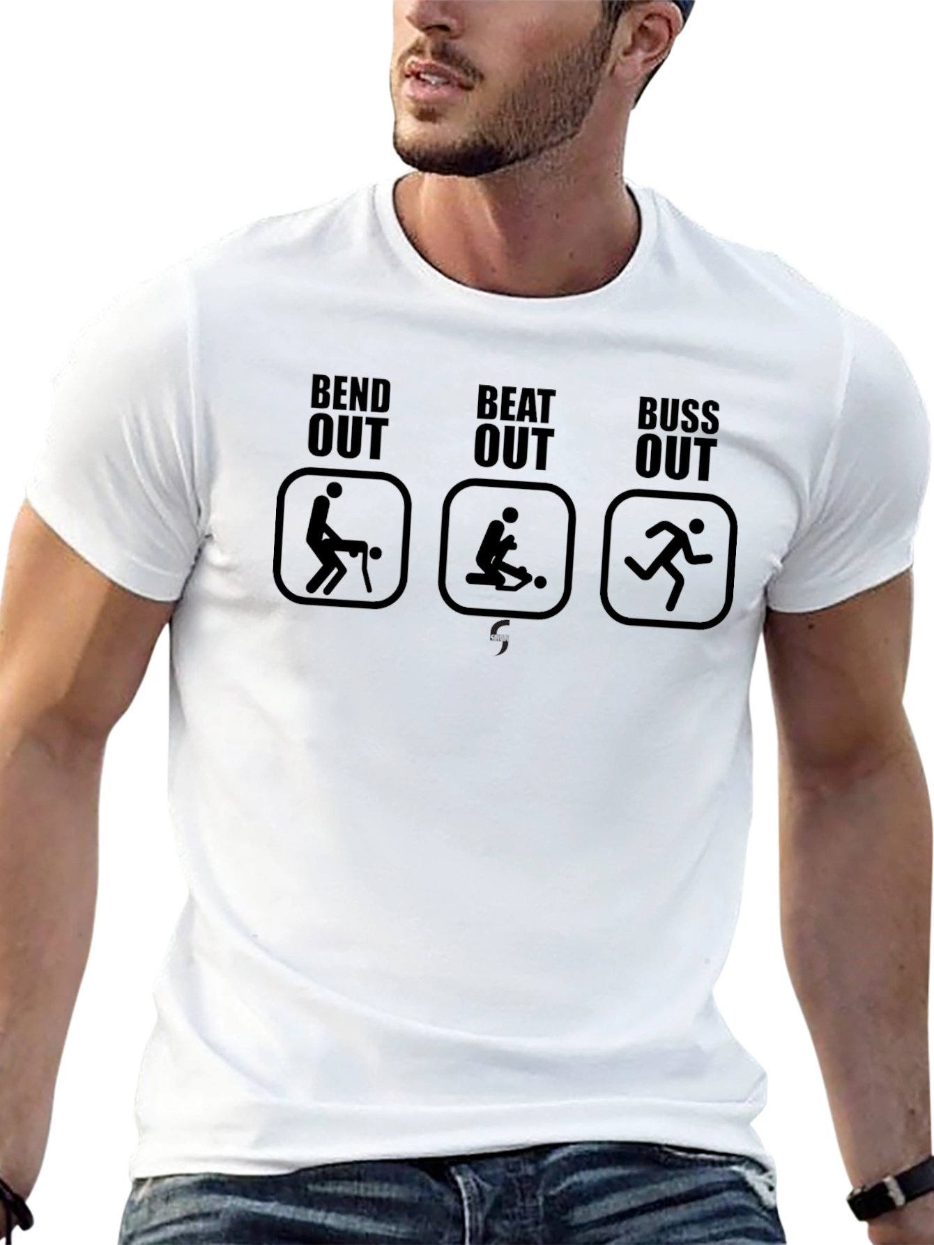 Bend Beat Buss Out Black Humor Tee