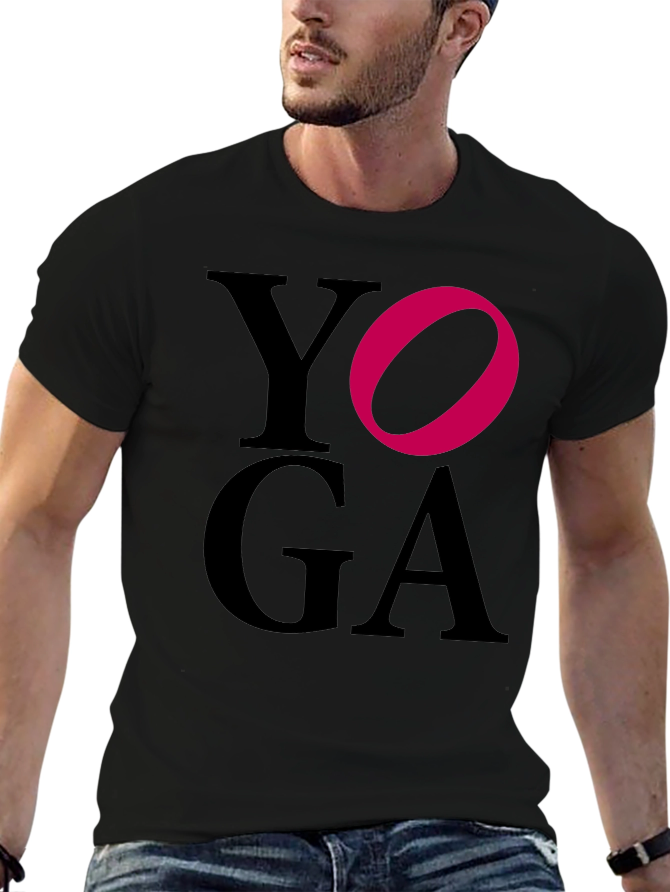 Yoga Graphic Tee - Mens Black T-Shirt