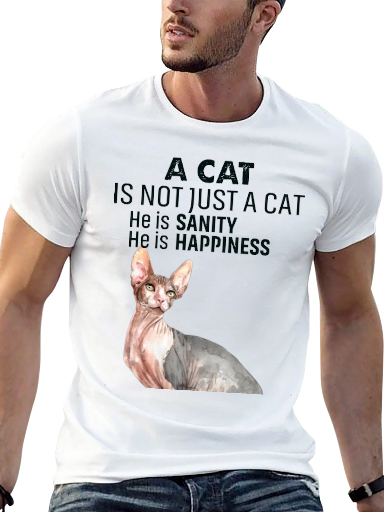 Cat Sanity & Happiness Tee