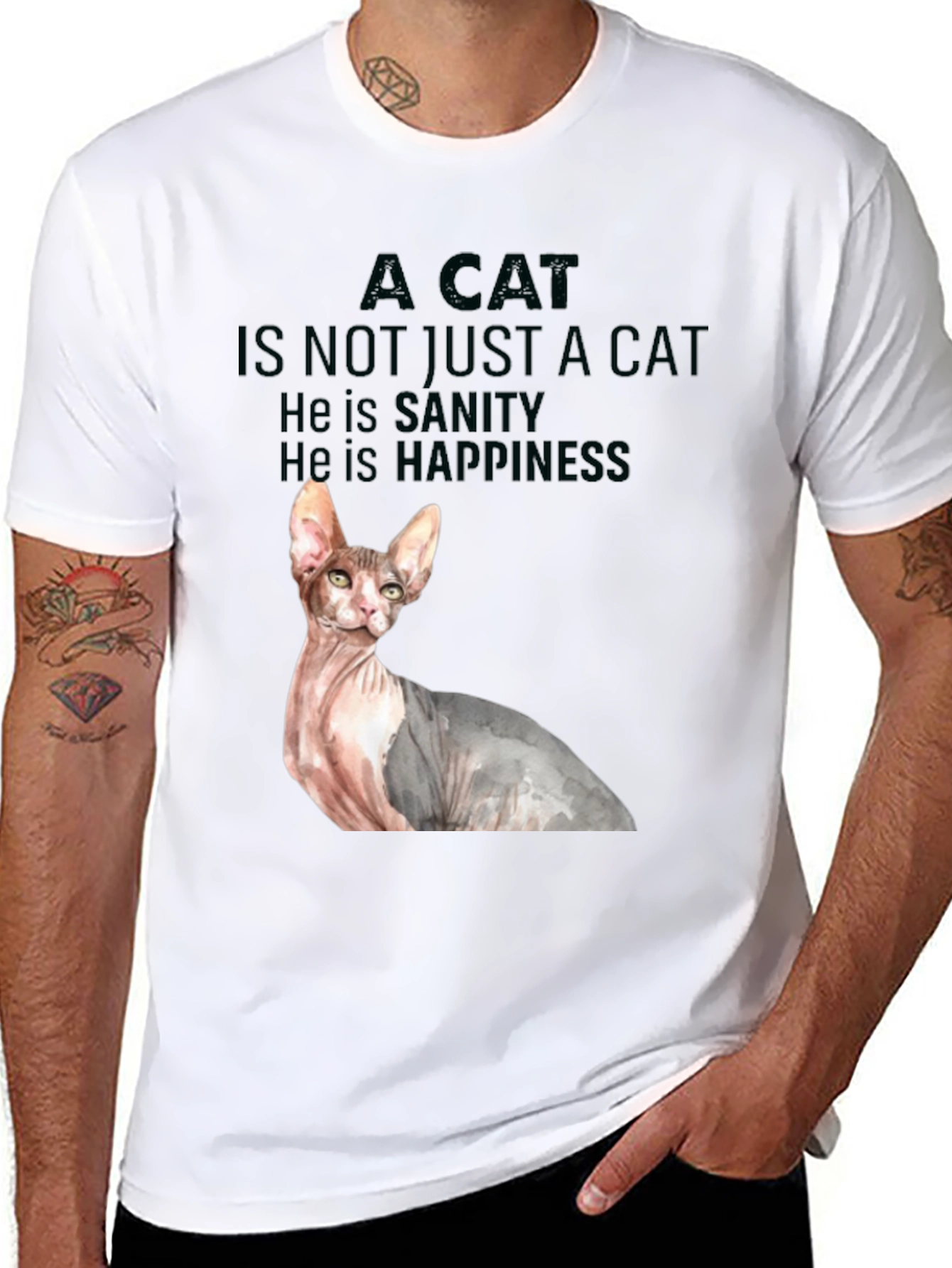Cat Sanity & Happiness Tee