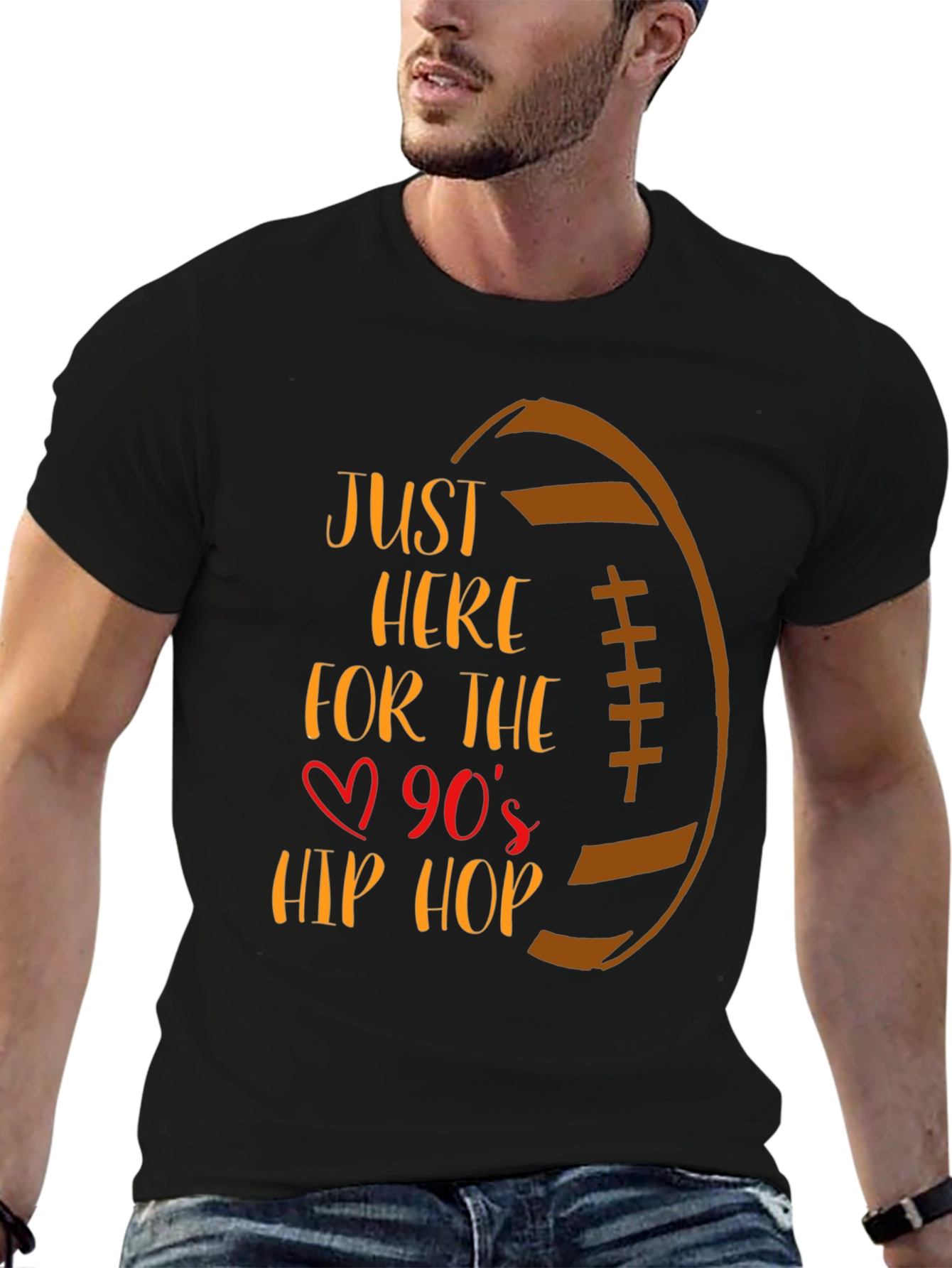 90s Hip Hop Football Graphic Tee