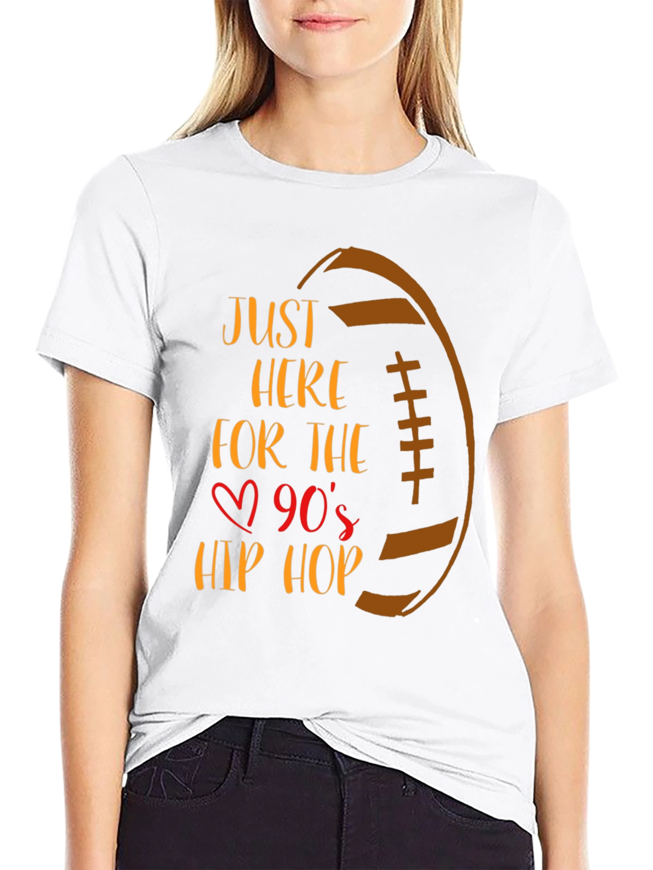90s Hip Hop Football Graphic Tee