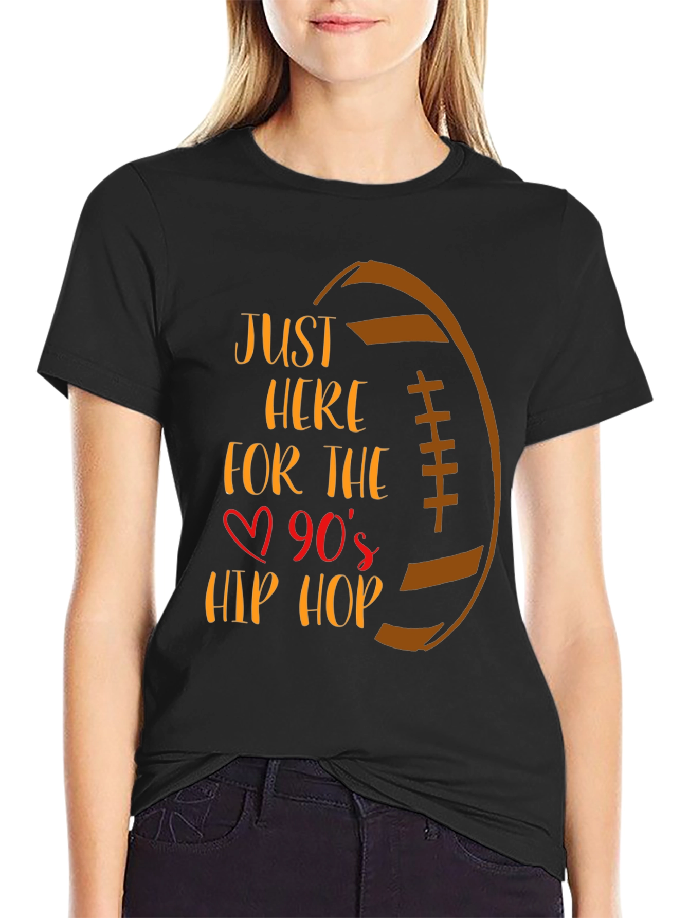 90s Hip Hop Football Graphic Tee
