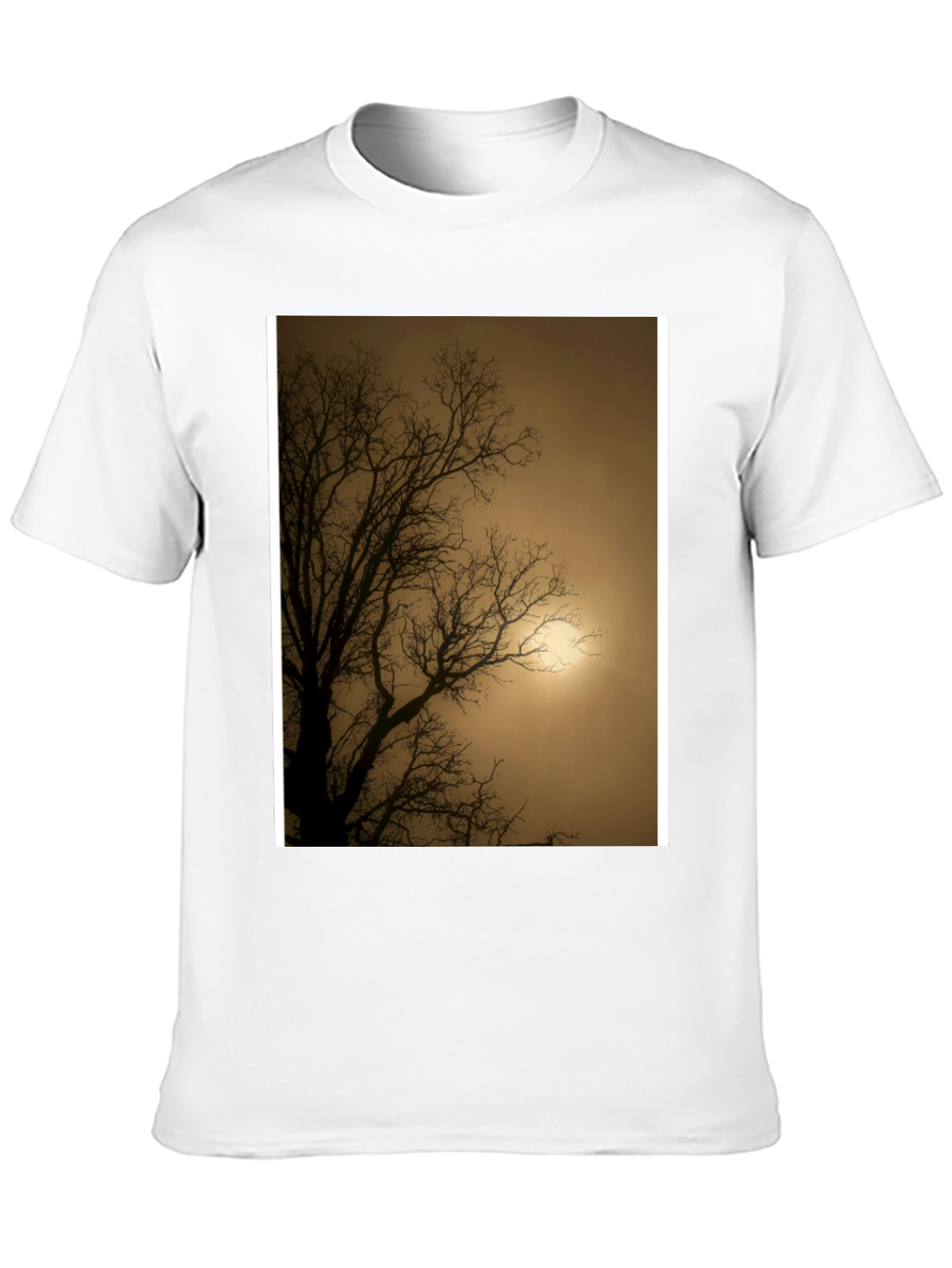 Eerie Tree Graphic Tee - Stylish Black Shirt