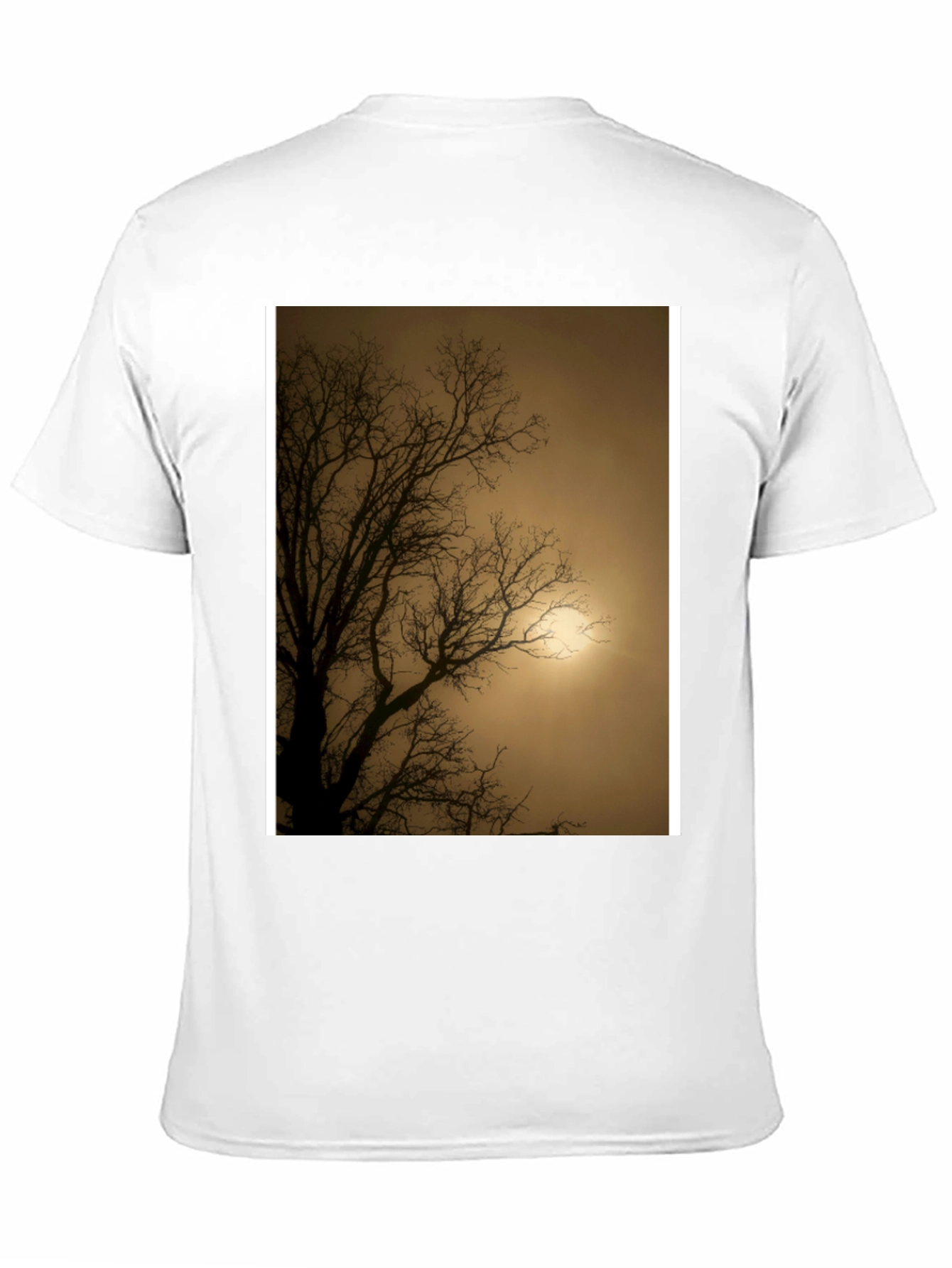 Eerie Tree Graphic Tee - Stylish Black Shirt