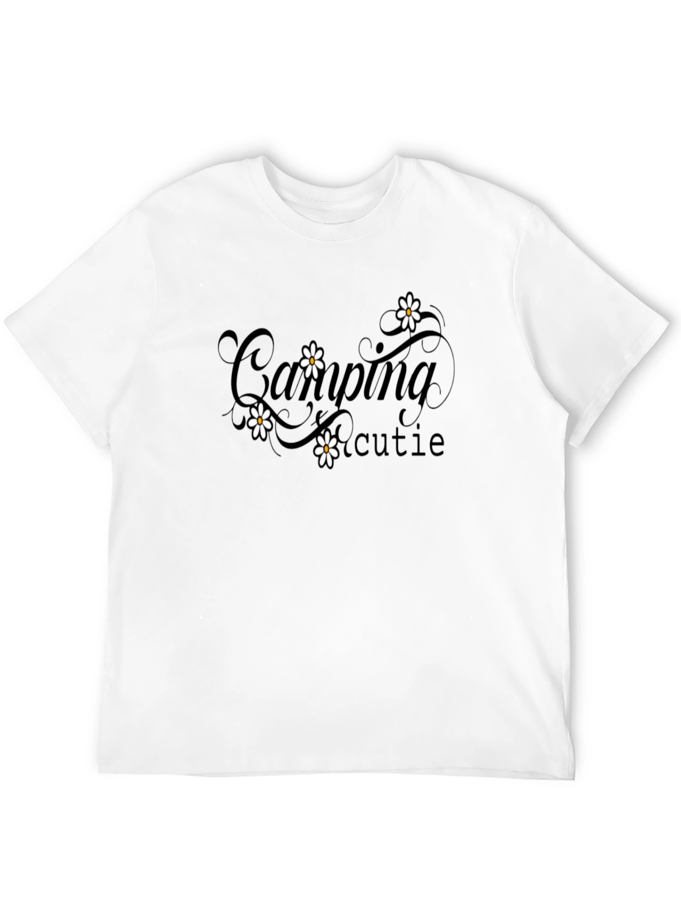Camping Cutie Black Graphic Tee