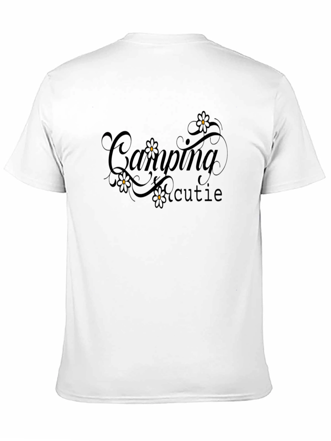 Camping Cutie Black Graphic Tee