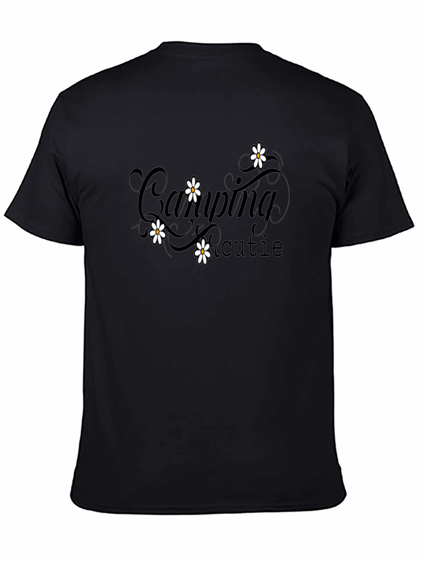Camping Cutie Black Graphic Tee