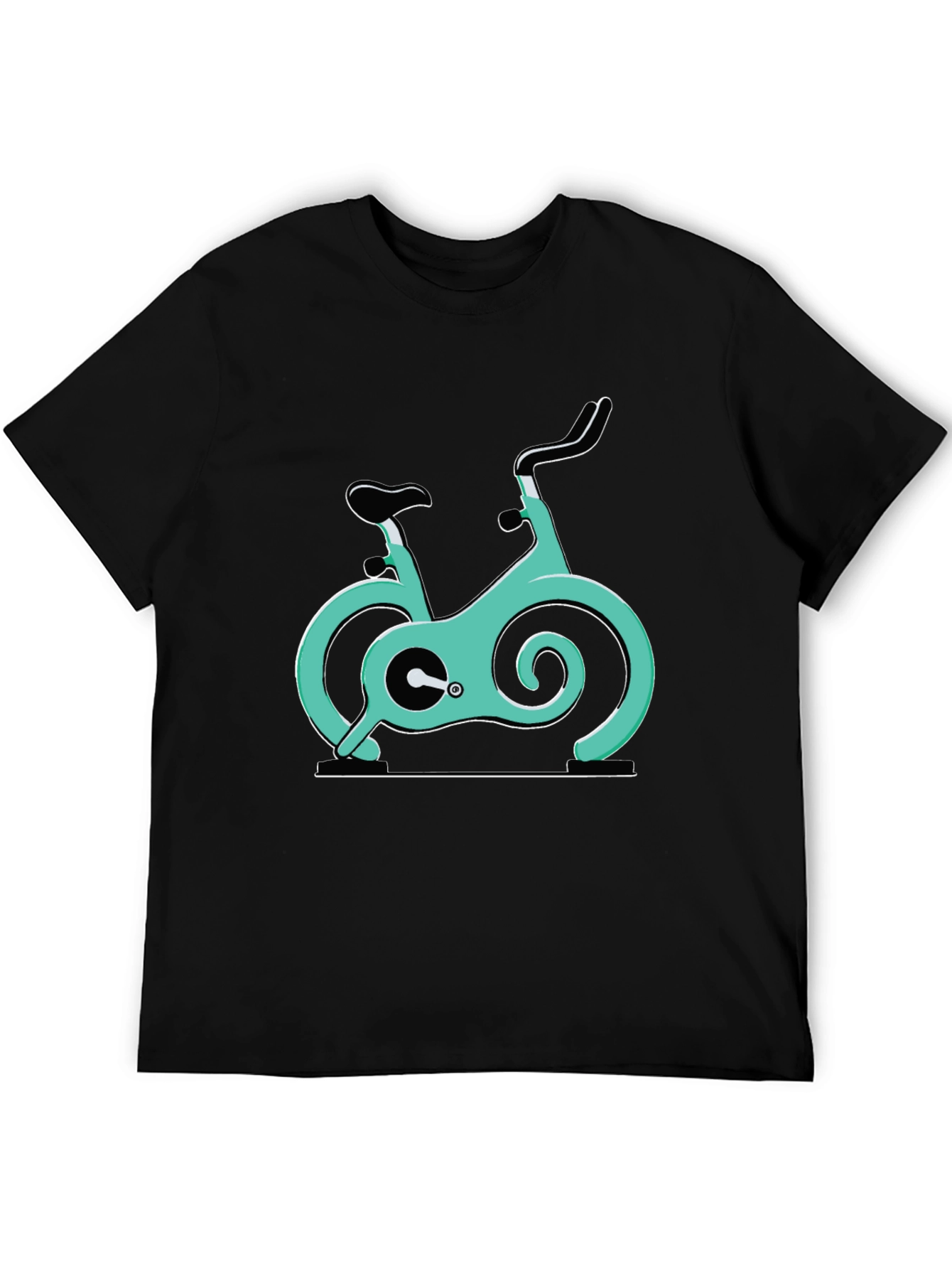 Spin Bike Graphic Tee - Cycling Enthusiast Shirt