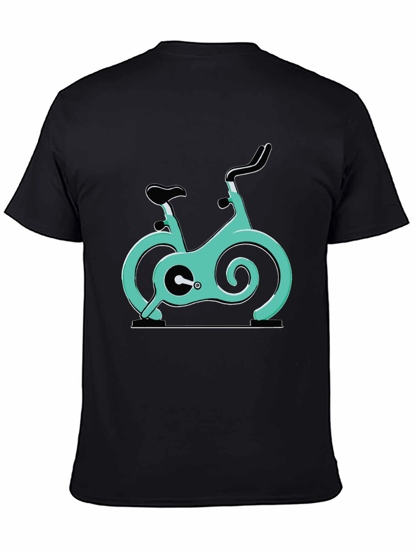 Spin Bike Graphic Tee - Cycling Enthusiast Shirt