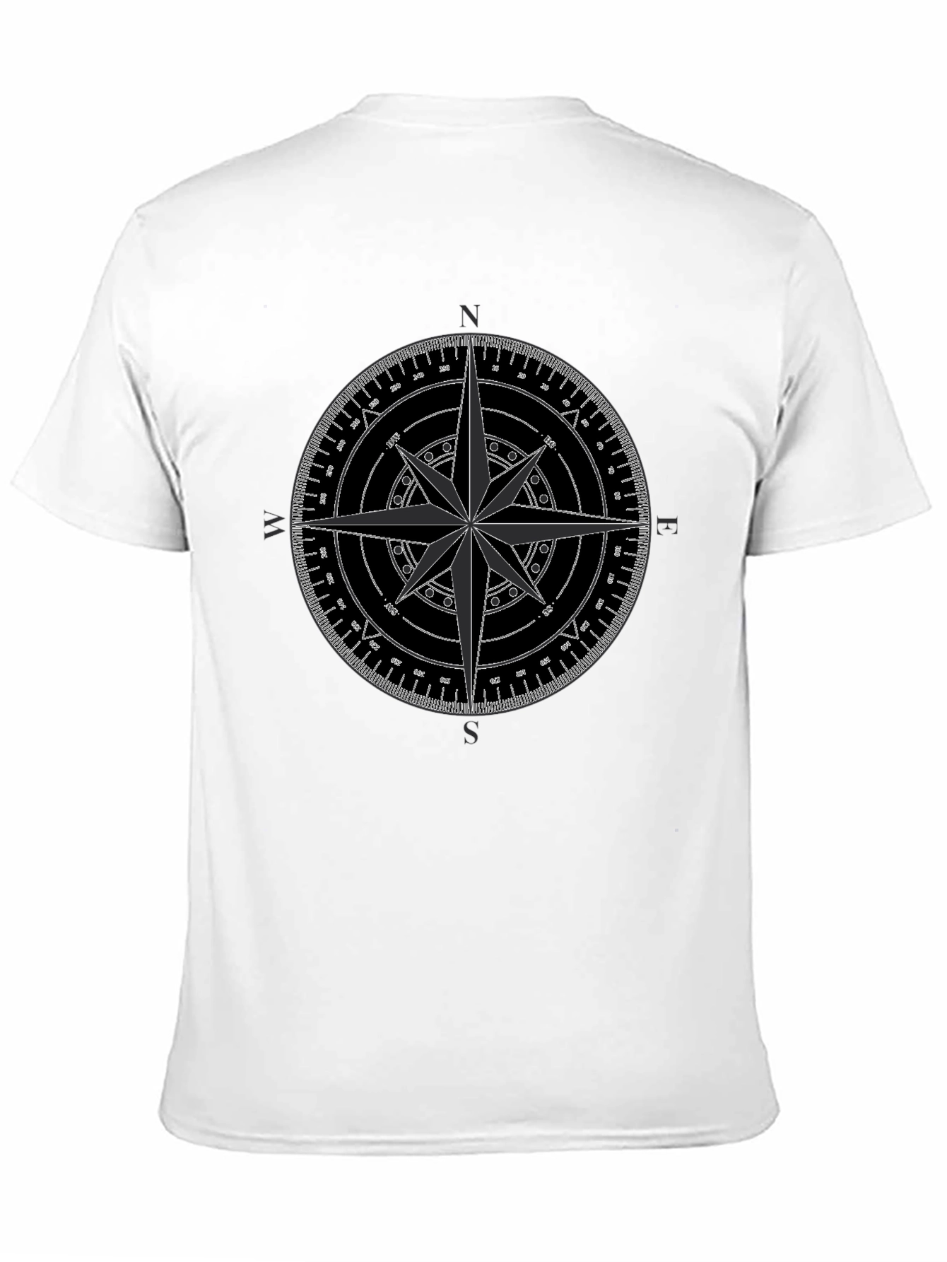 Compass Rose Graphic Tee - Black