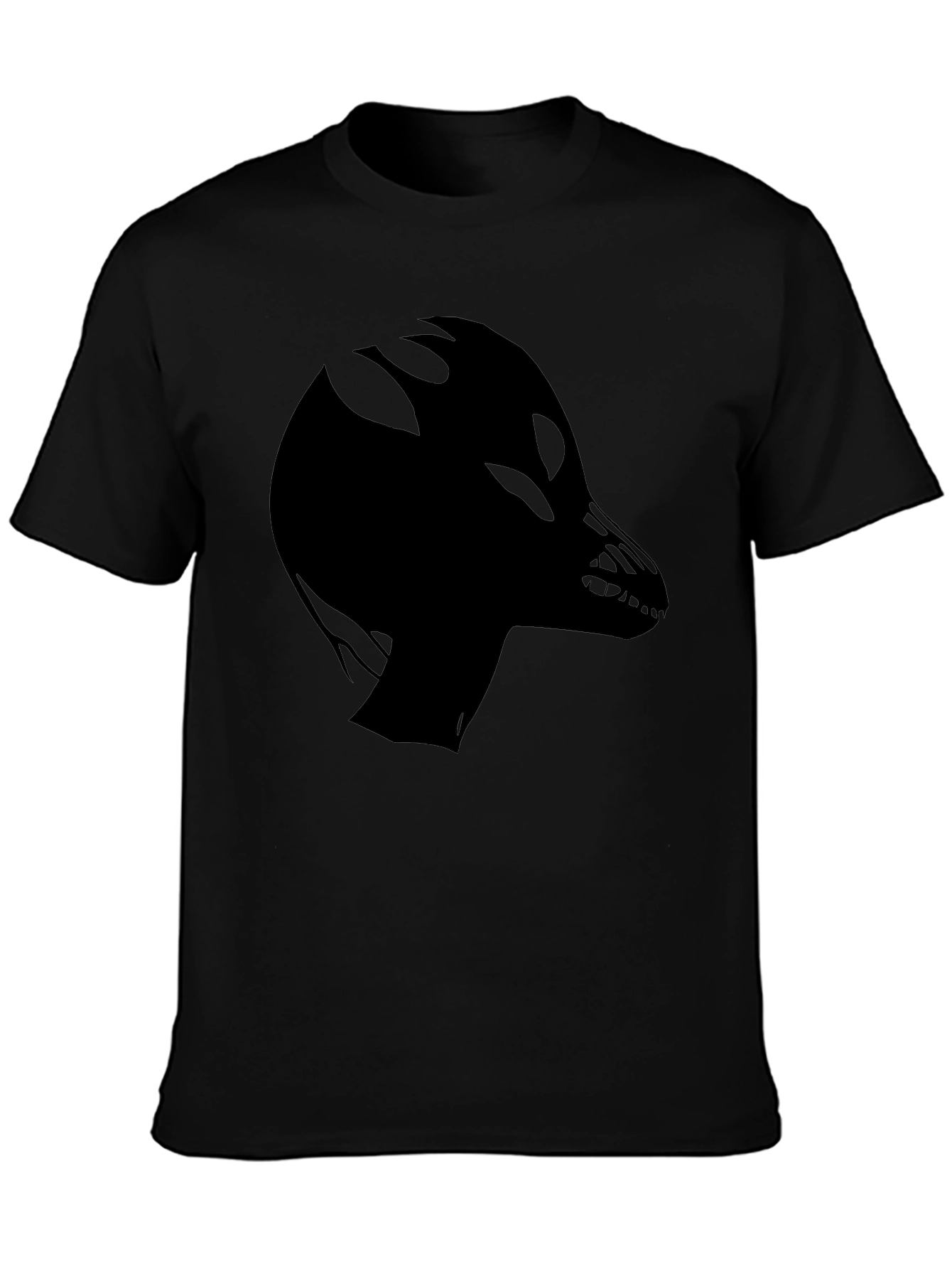 Alien Dragon Graphic Black Tee