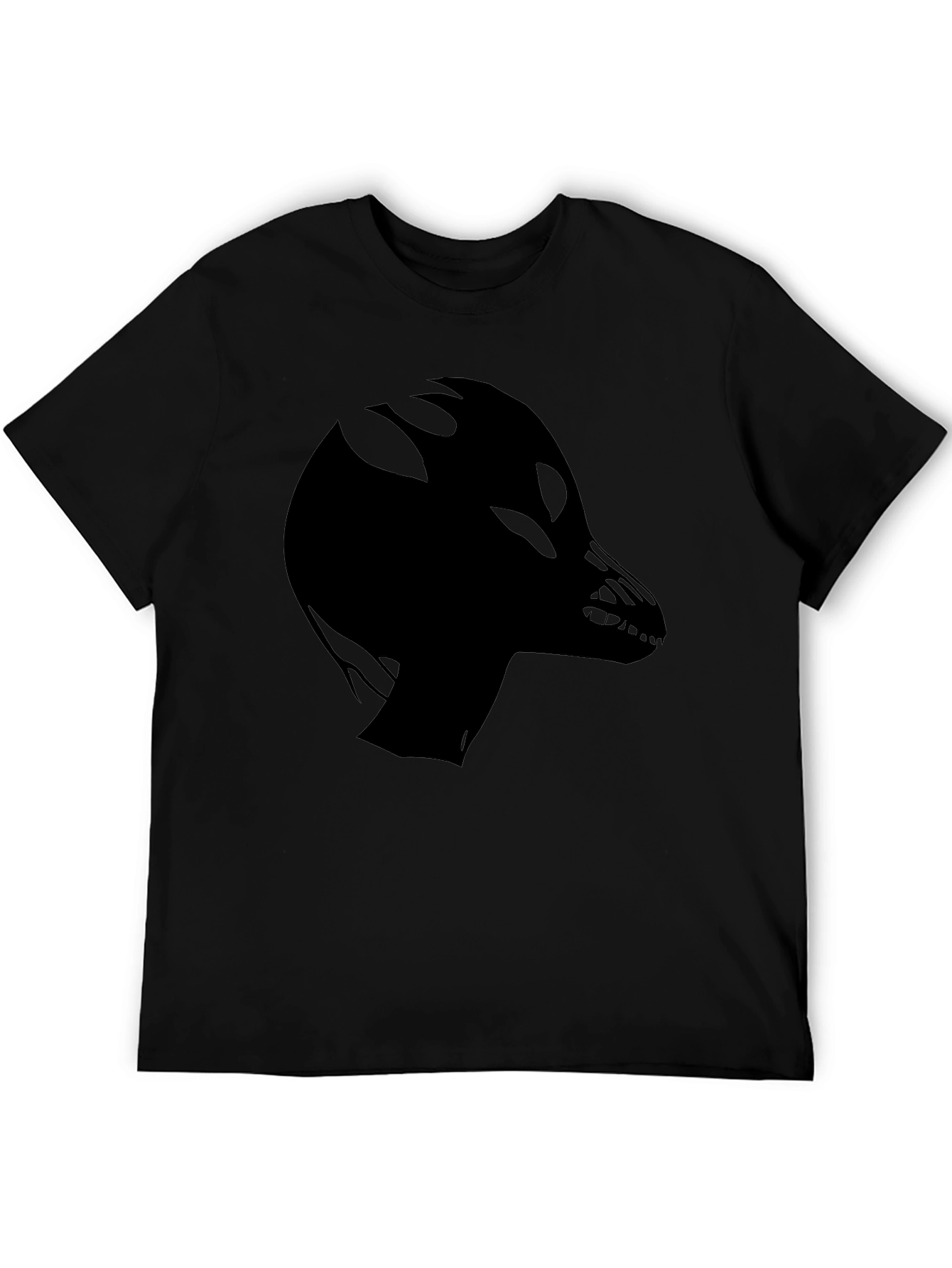 Alien Dragon Graphic Black Tee