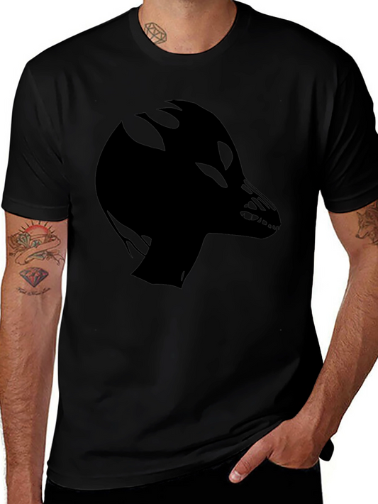 Alien Dragon Graphic Black Tee