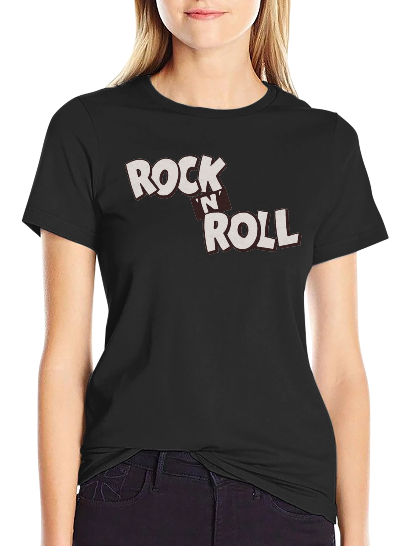 Rock n Roll Graphic Black T-Shirt