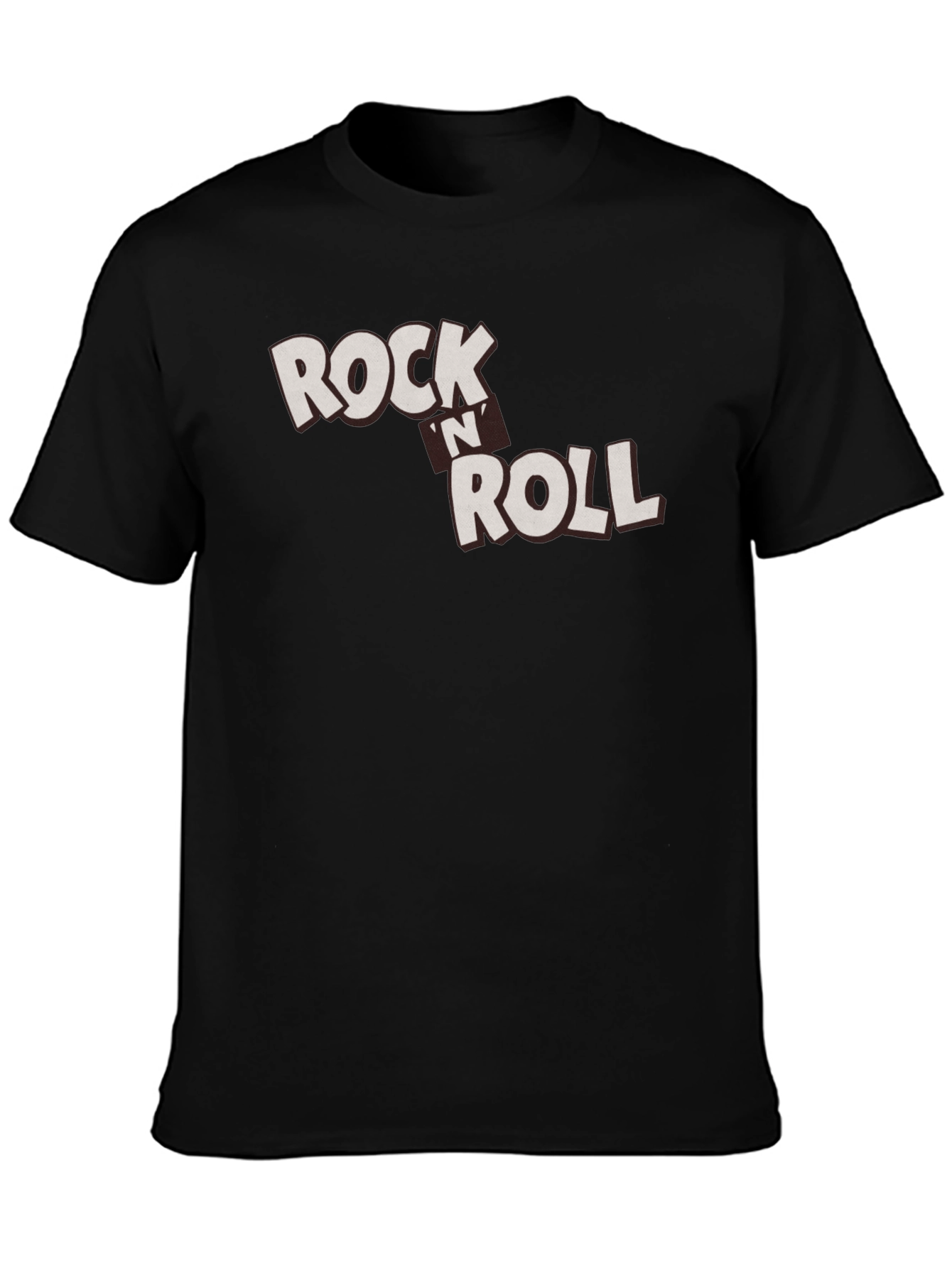 Rock n Roll Graphic Black T-Shirt