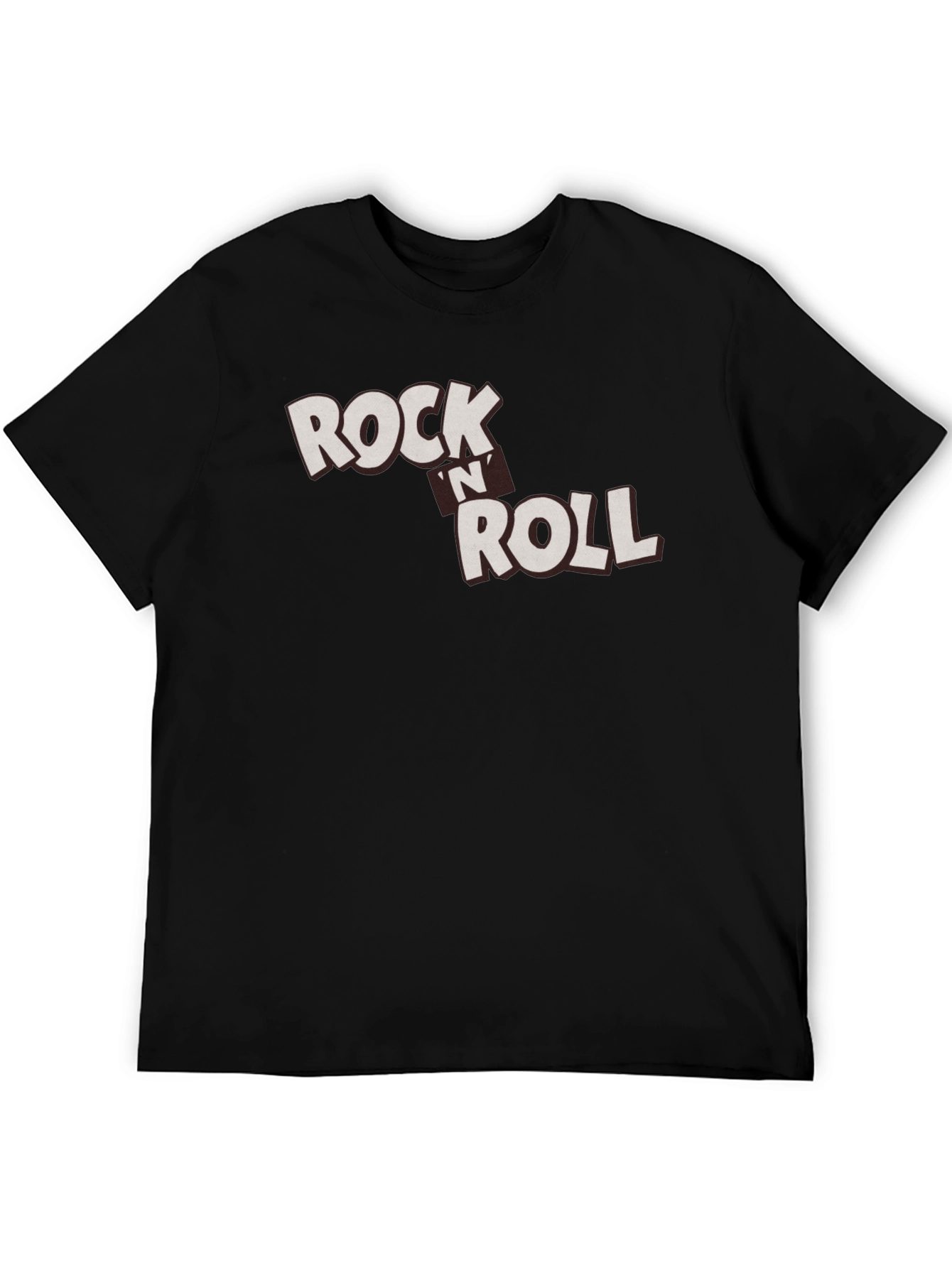 Rock n Roll Graphic Black T-Shirt