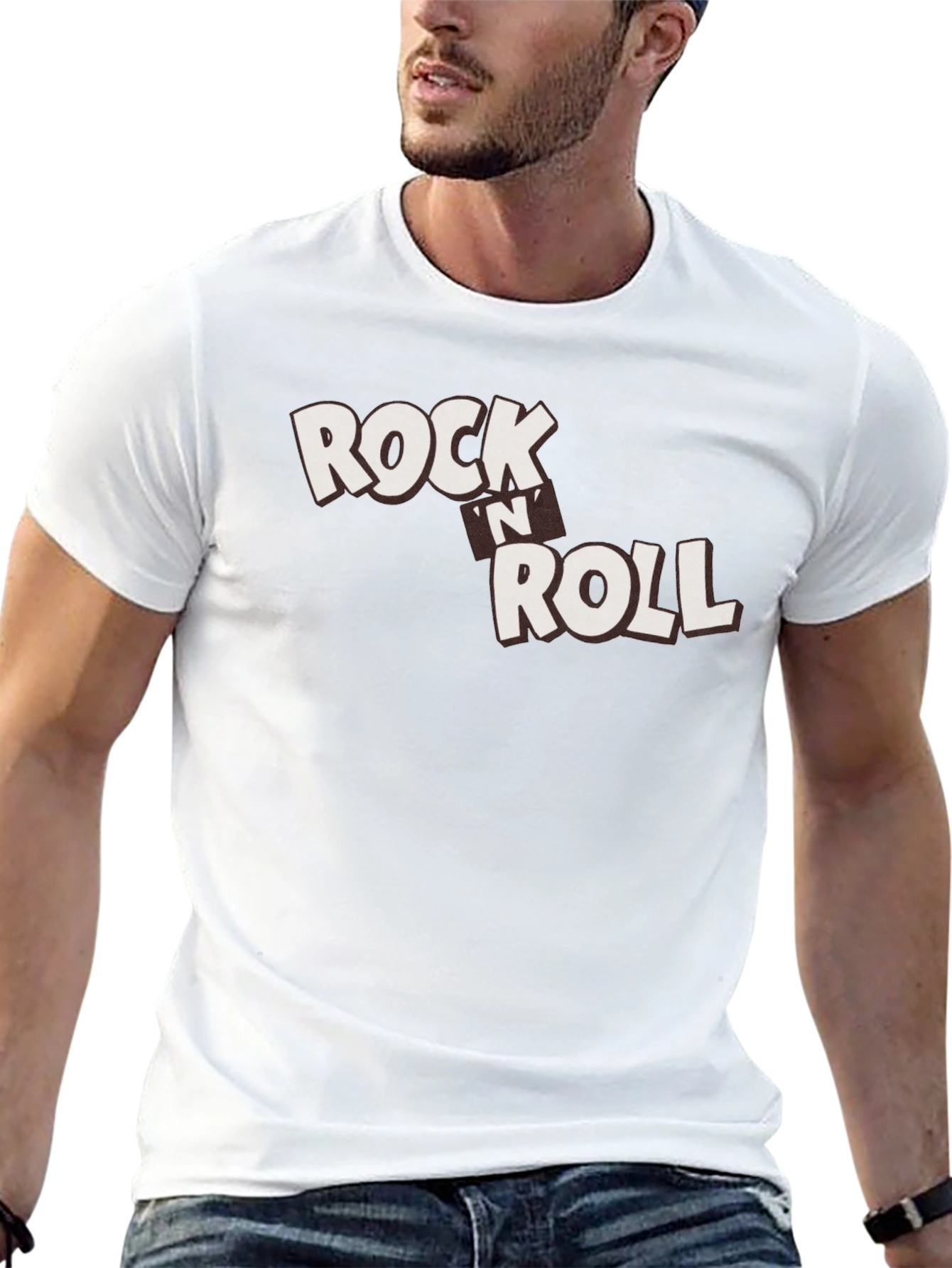 Rock n Roll Graphic Black T-Shirt