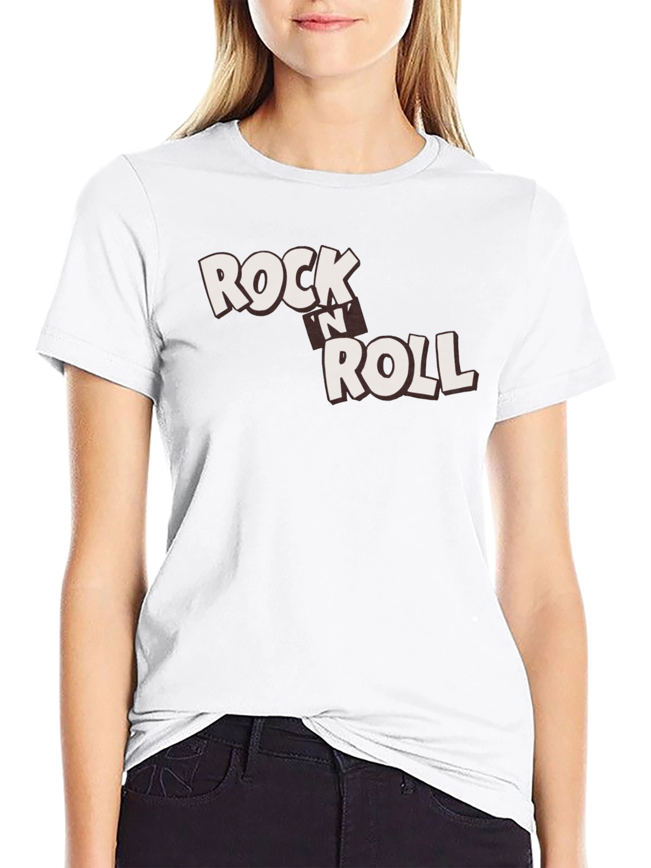 Rock n Roll Graphic Black T-Shirt