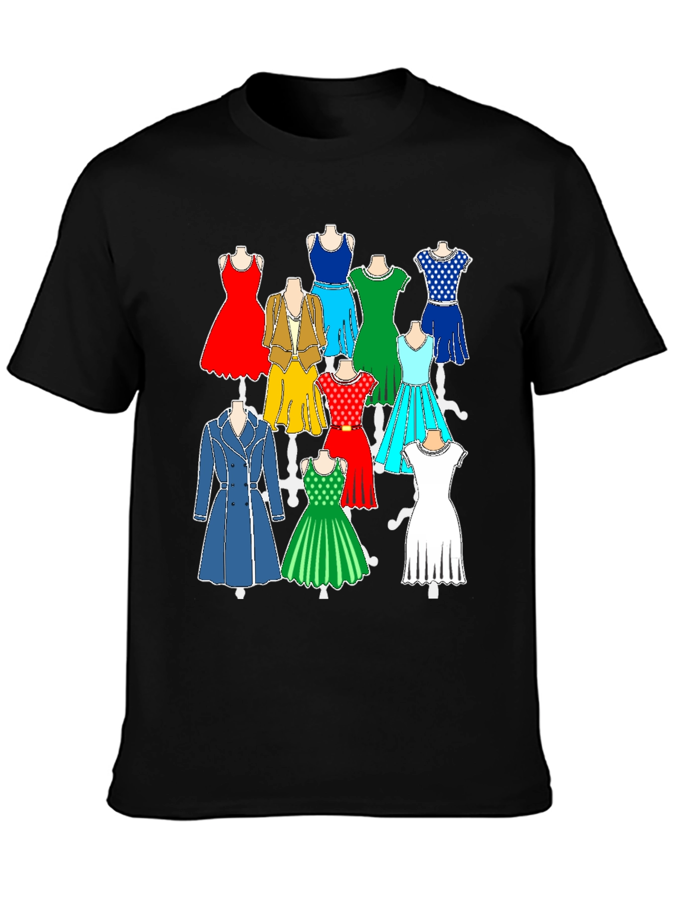 Dress Pattern Graphic T-Shirt - Fashion Forward Style