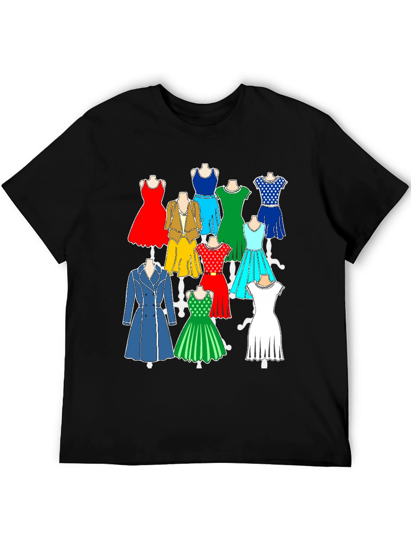 Dress Pattern Graphic T-Shirt - Fashion Forward Style