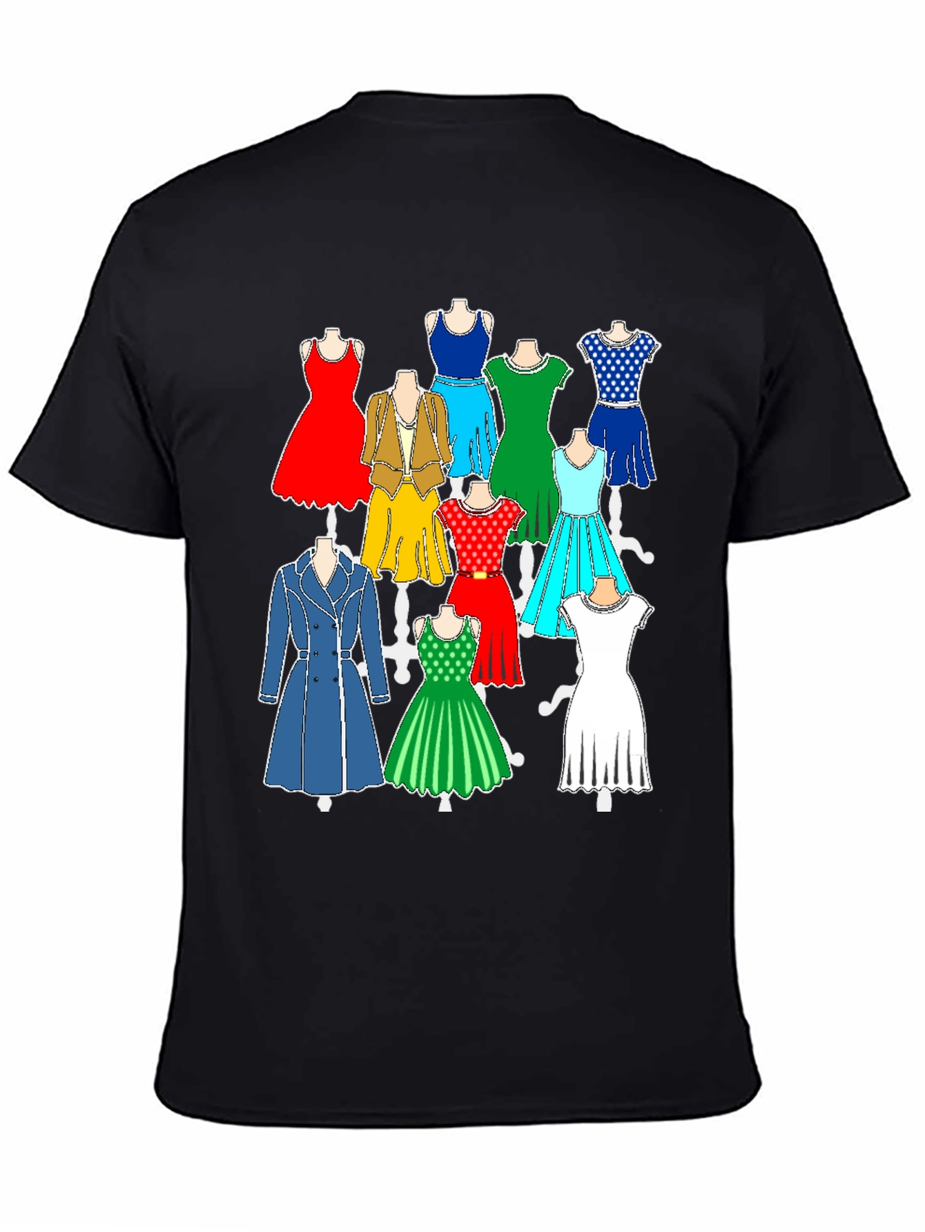 Dress Pattern Graphic T-Shirt - Fashion Forward Style