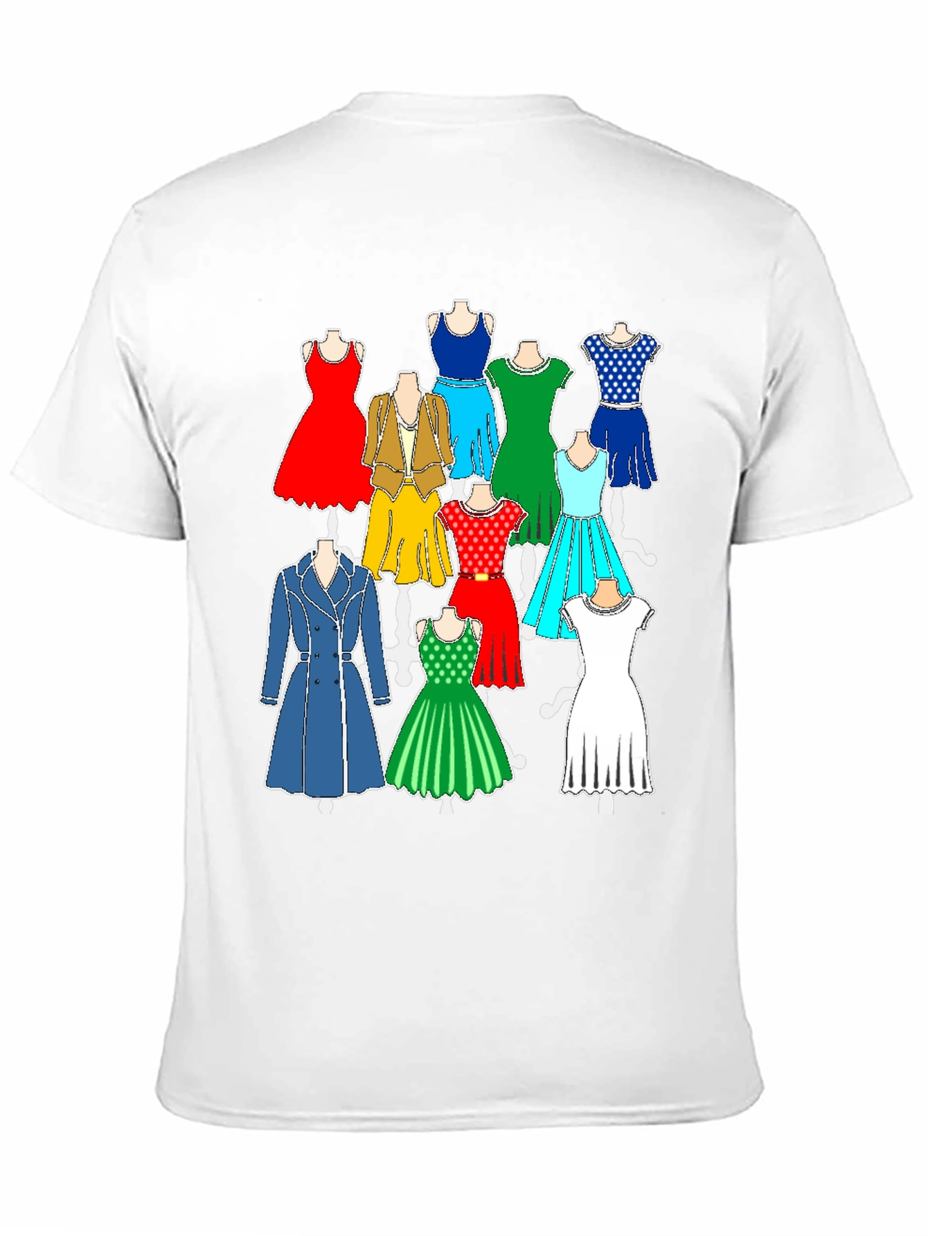 Dress Pattern Graphic T-Shirt - Fashion Forward Style