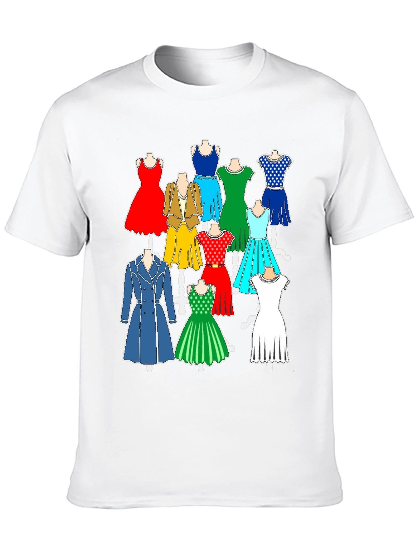 Dress Pattern Graphic T-Shirt - Fashion Forward Style