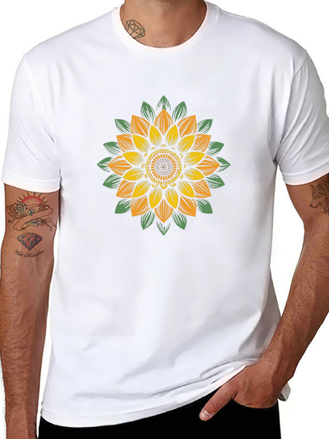 Sunflower Graphic Tee - Black