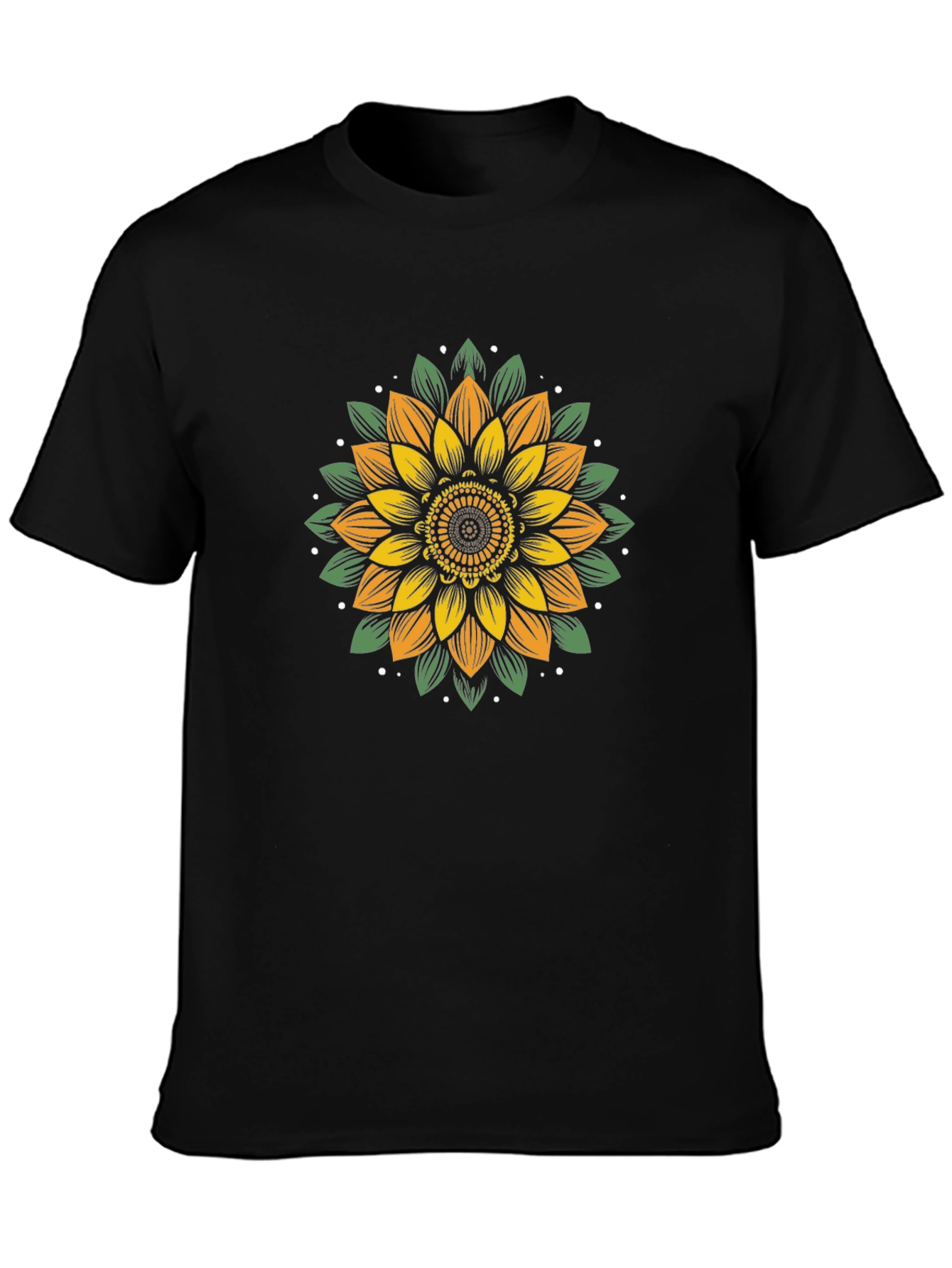 Sunflower Graphic Tee - Black