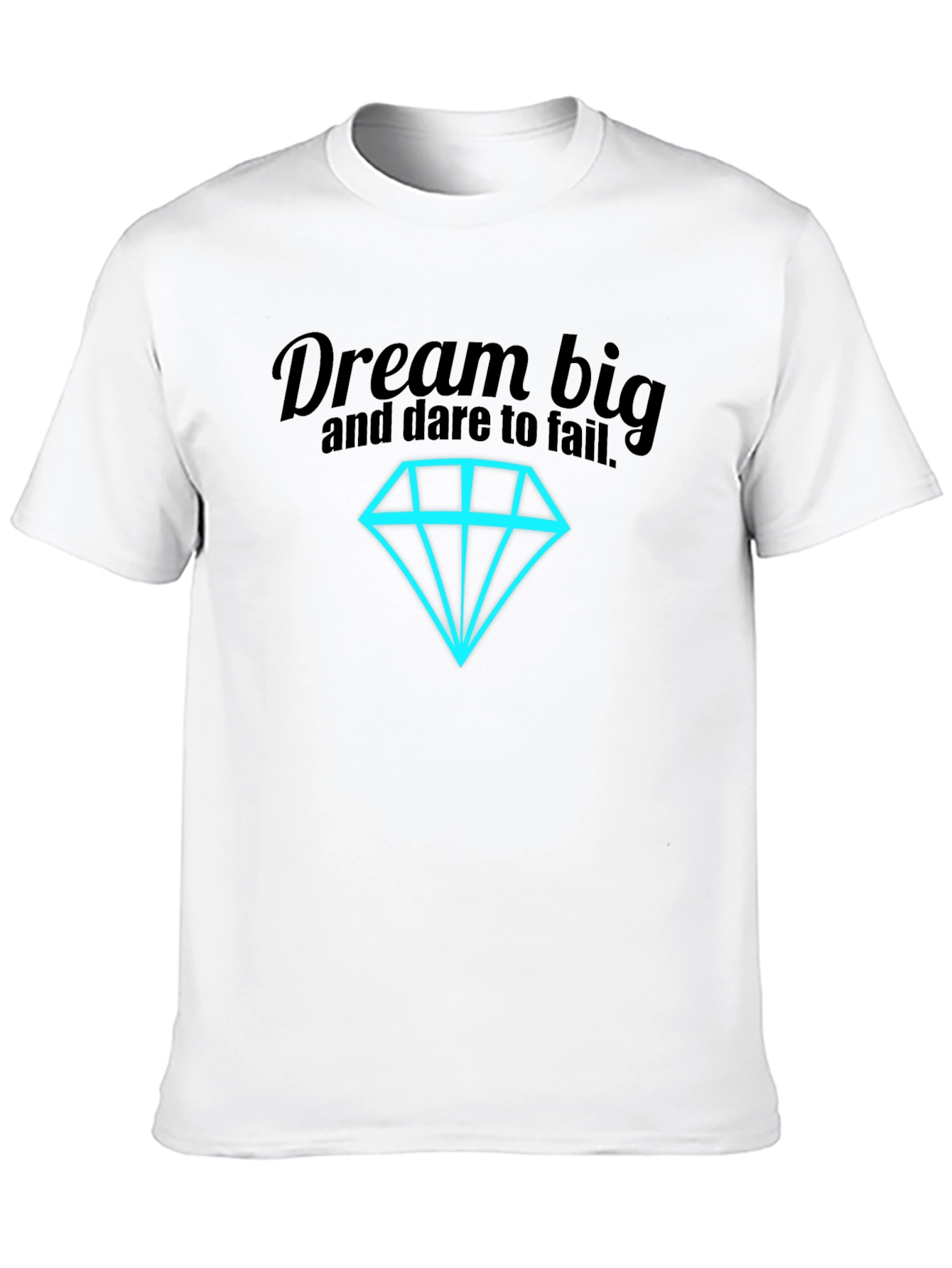 Dream Big Graphic Tee - Black Cotton Shirt