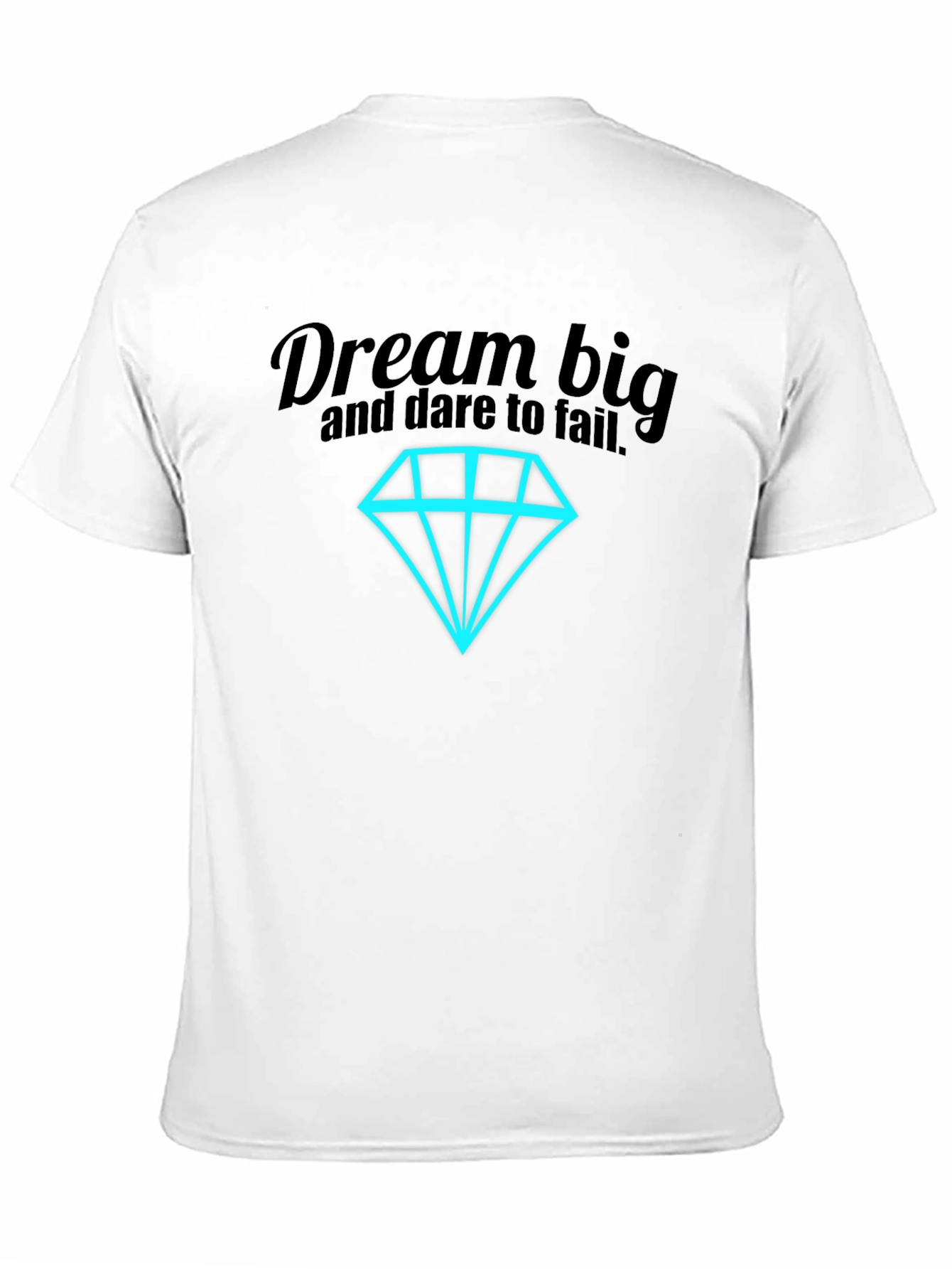 Dream Big Graphic Tee - Black Cotton Shirt