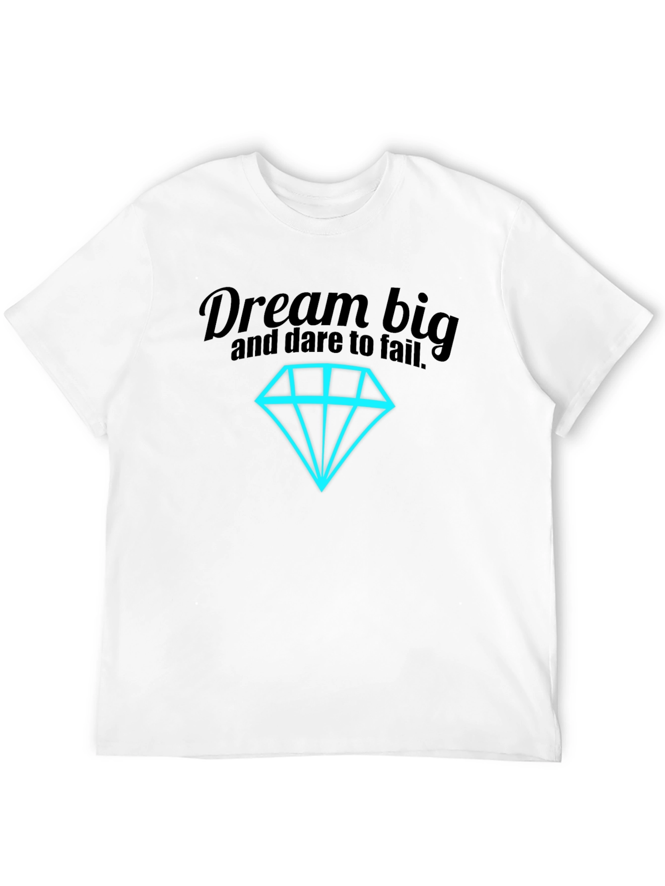 Dream Big Graphic Tee - Black Cotton Shirt