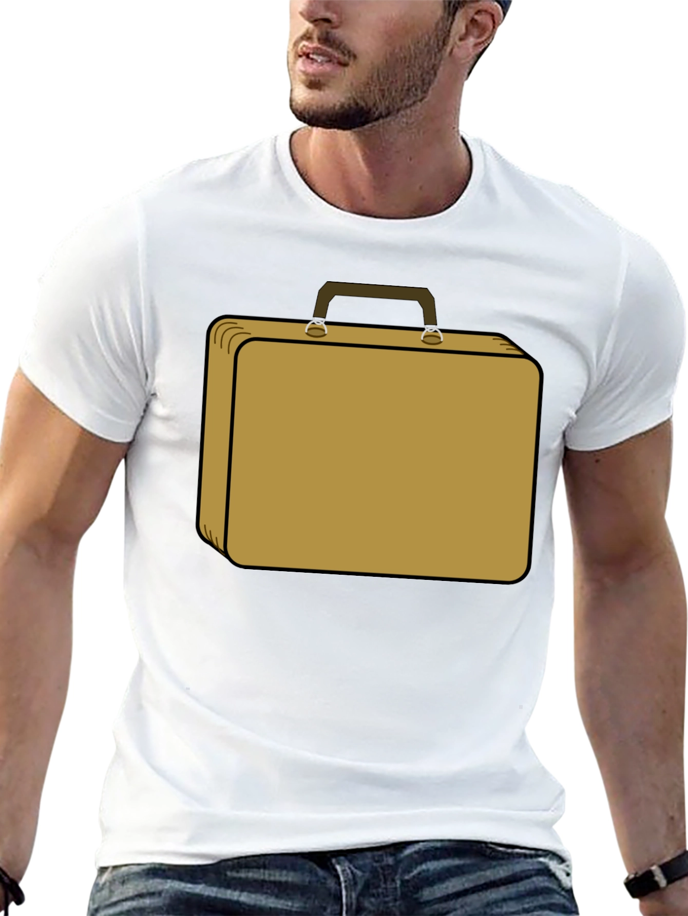 Briefcase Graphic T-Shirt - Novelty Design Tee