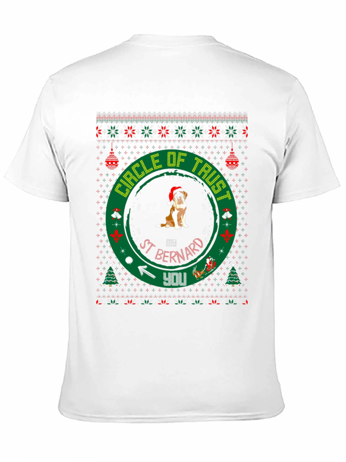Circle of Trust St. Bernard Christmas T-Shirt