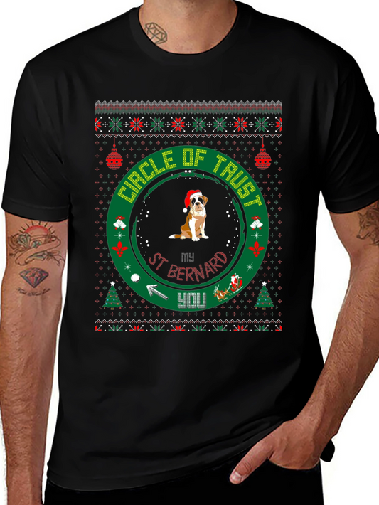Circle of Trust St. Bernard Christmas T-Shirt