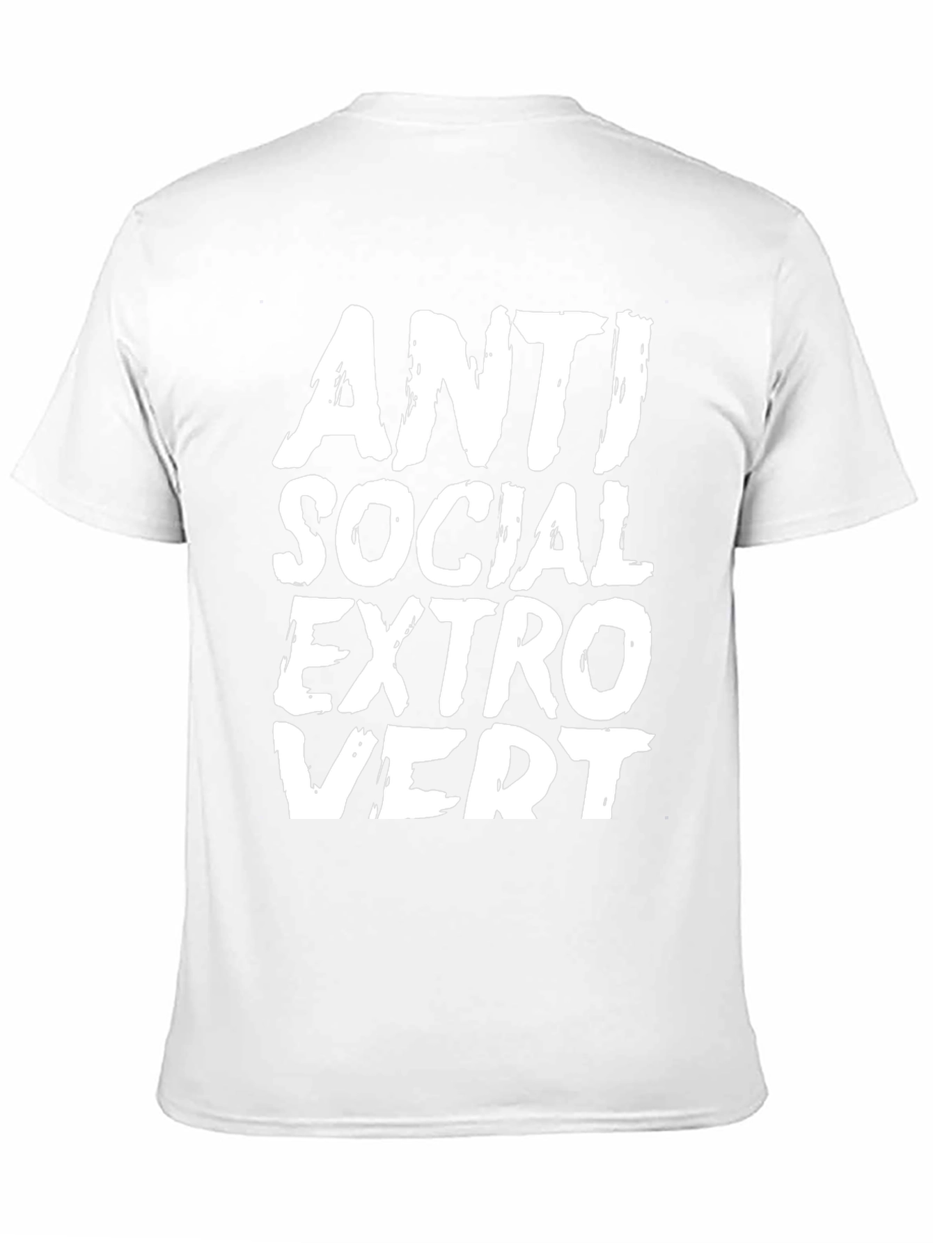 Anti Social Extrovert Graphic Tee - Black Cotton T-Shirt