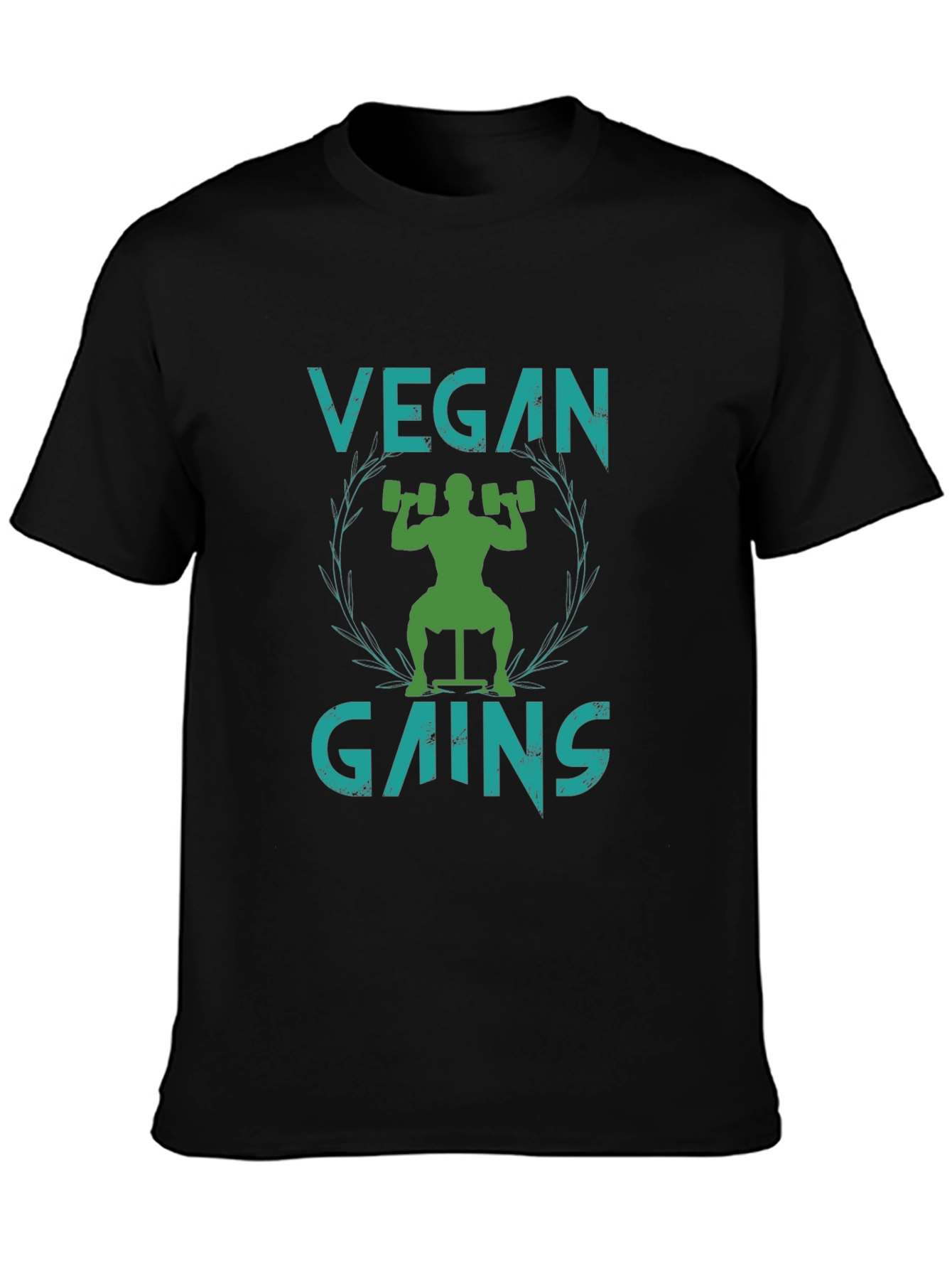 Vegan Gains T-Shirt - Plant-Based Fitness Tee