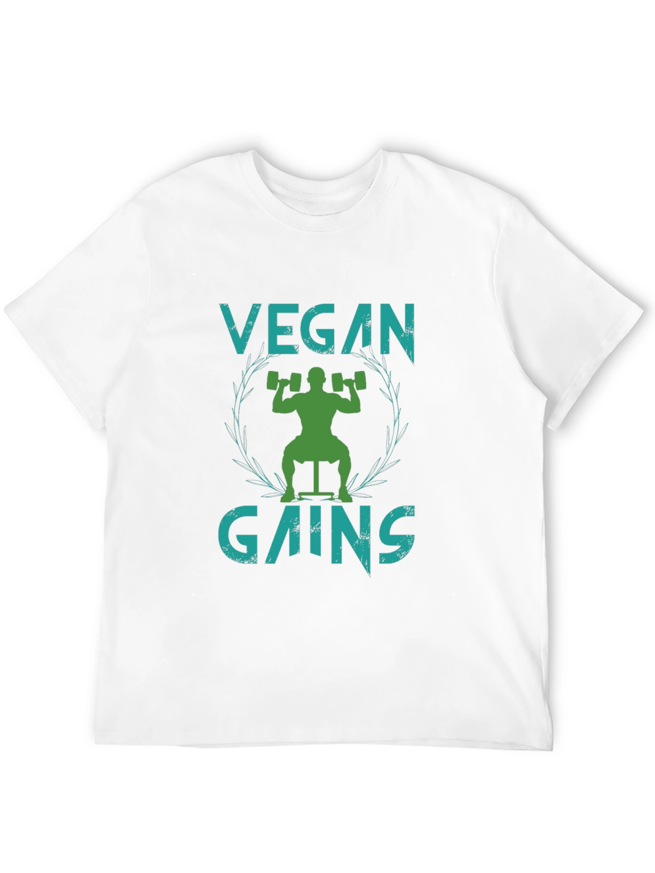 Vegan Gains T-Shirt - Plant-Based Fitness Tee