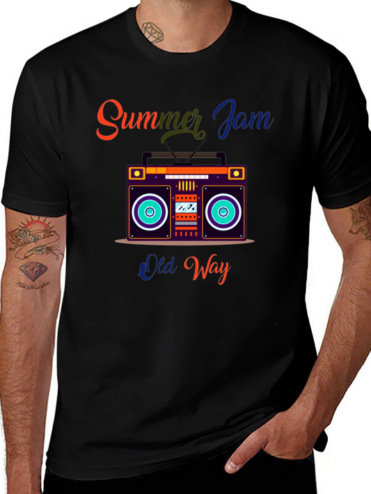 Summer Jam Retro Boombox Graphic Tee