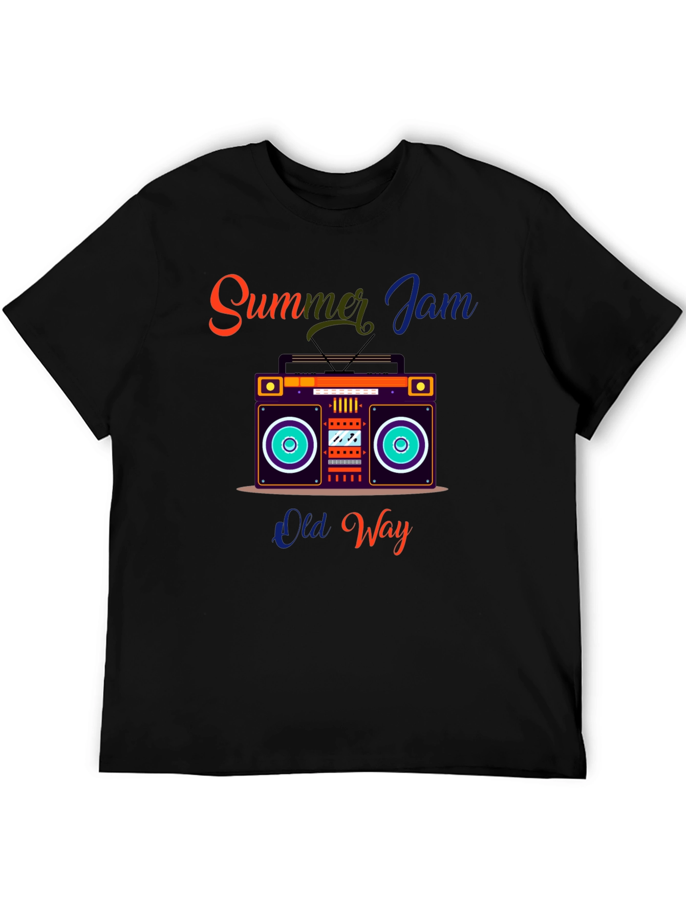Summer Jam Retro Boombox Graphic Tee