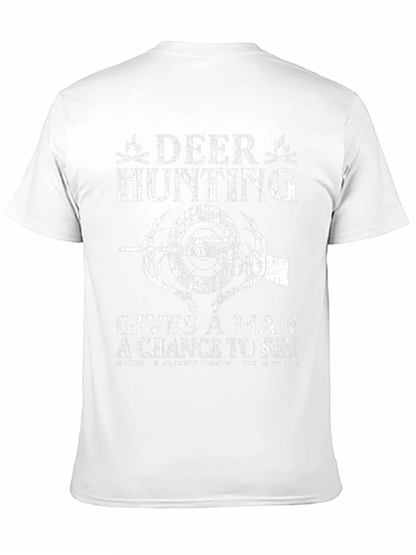 Deer Hunting Graphic T-Shirt - Mens Black Tee