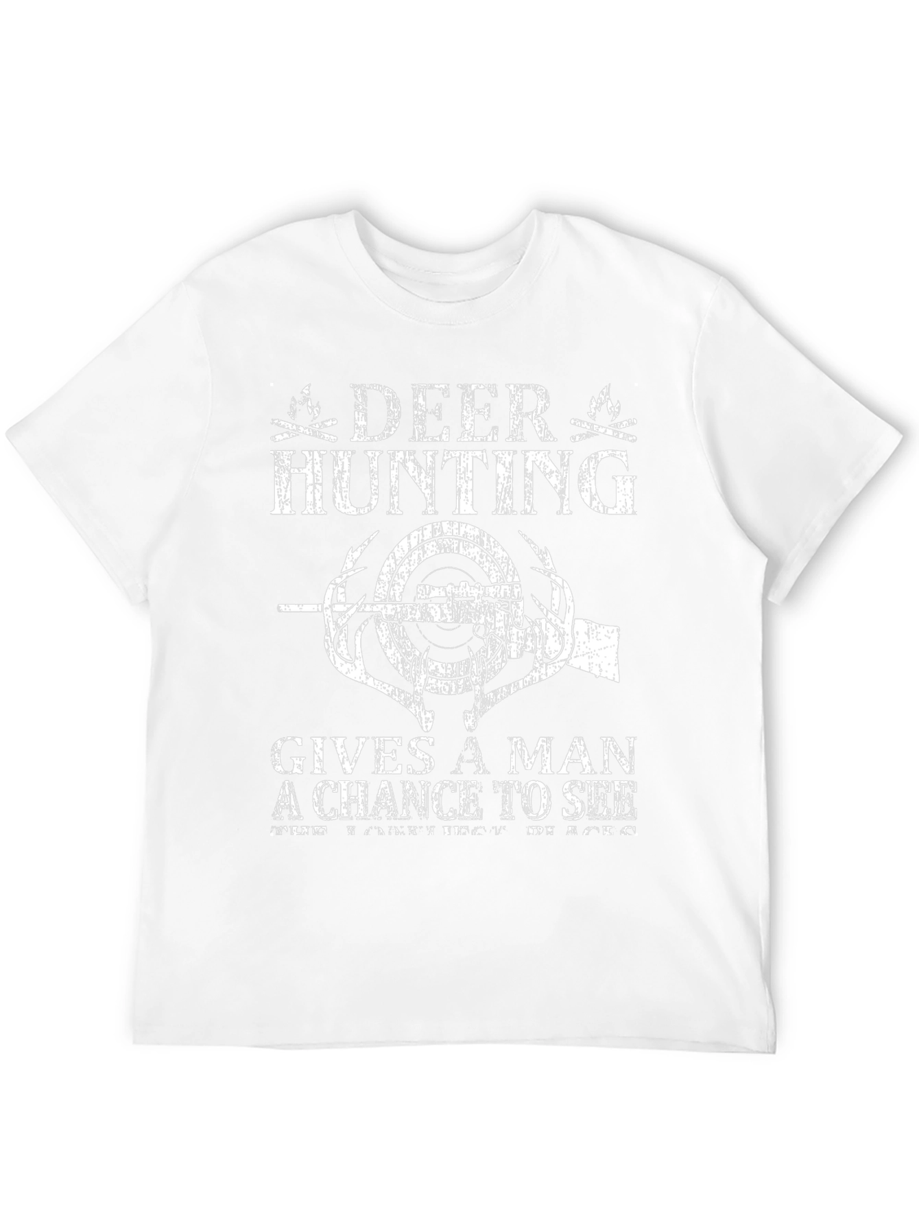 Deer Hunting Graphic T-Shirt - Mens Black Tee