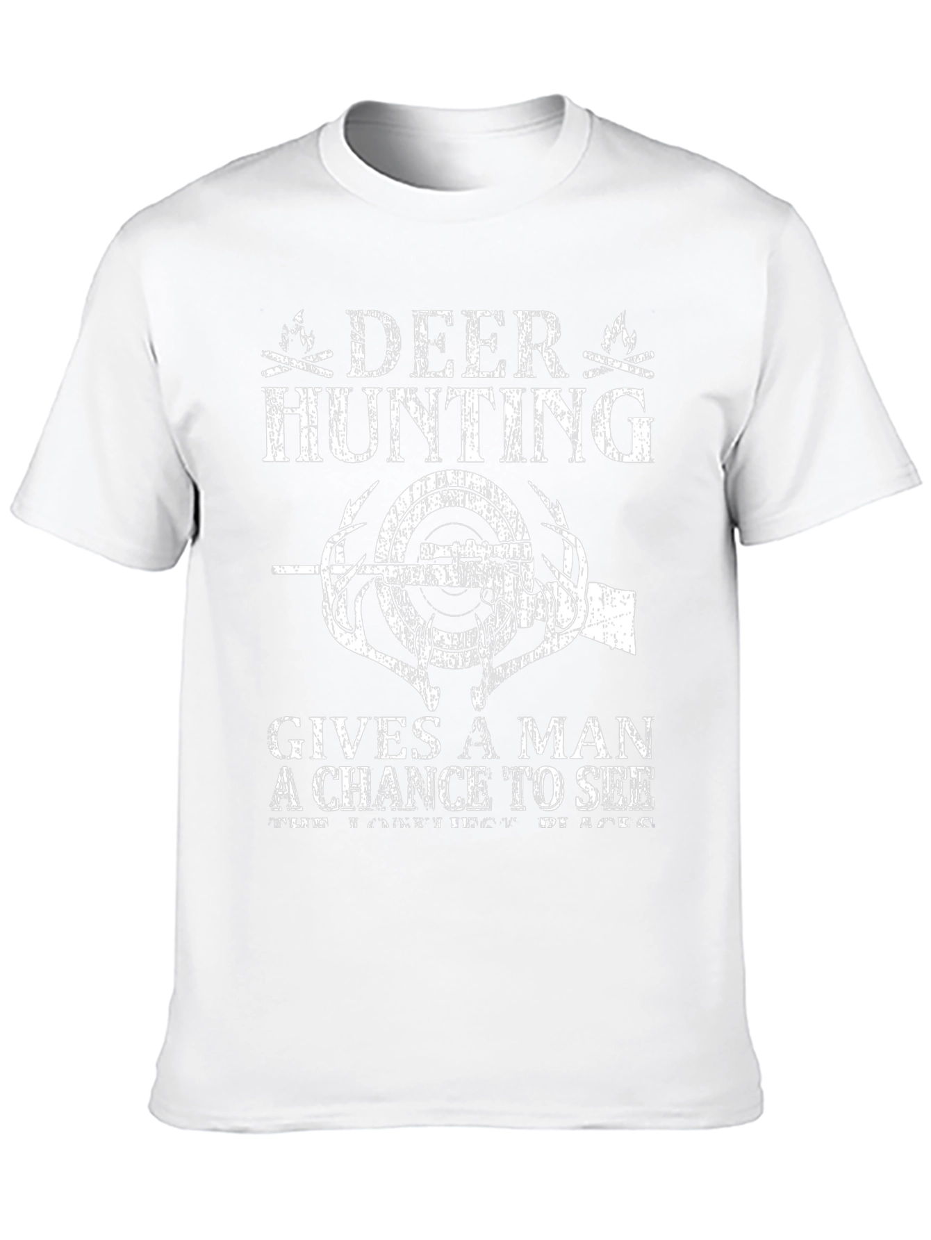 Deer Hunting Graphic T-Shirt - Mens Black Tee
