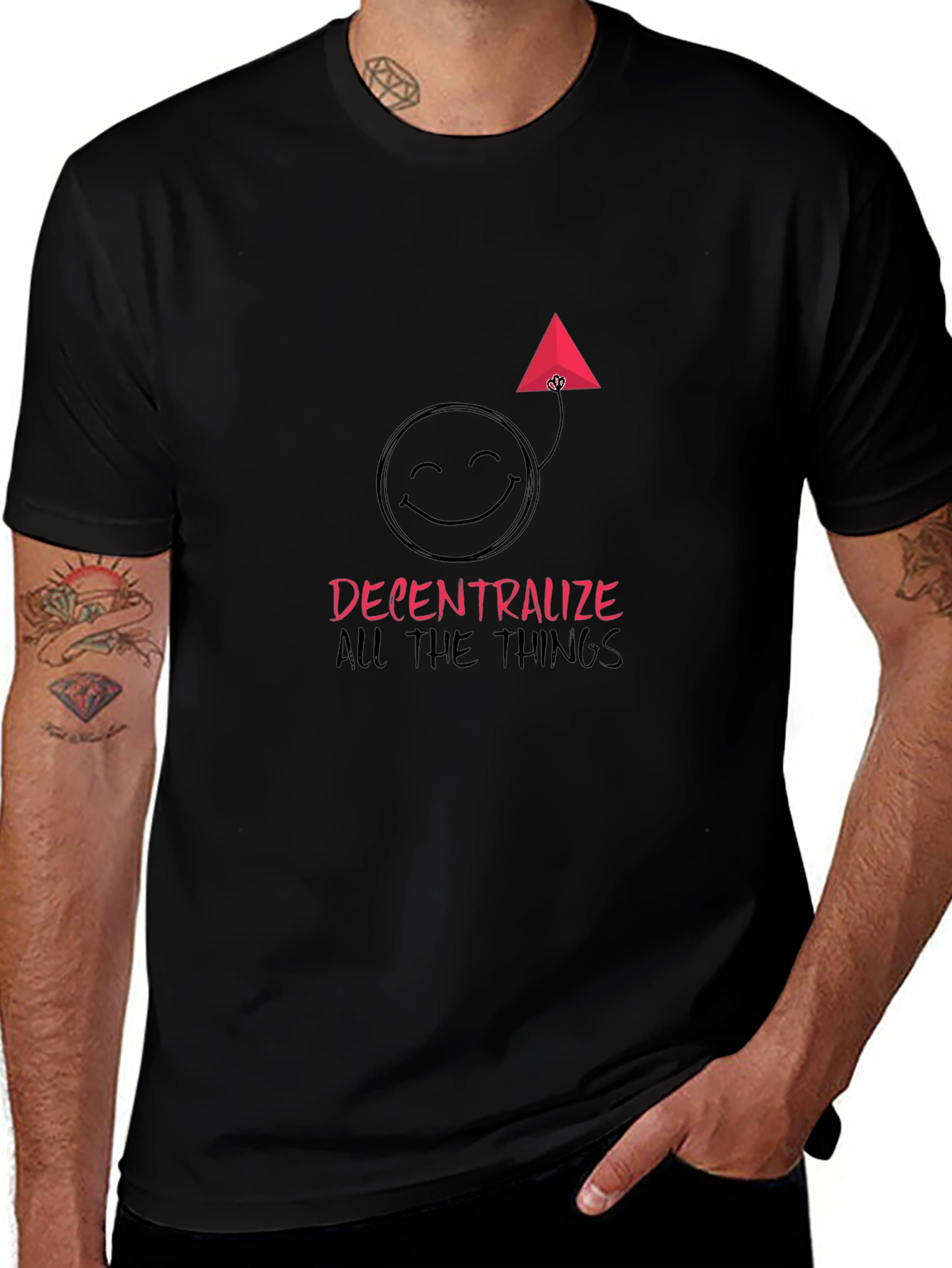 Decentralize All The Things Black T-Shirt