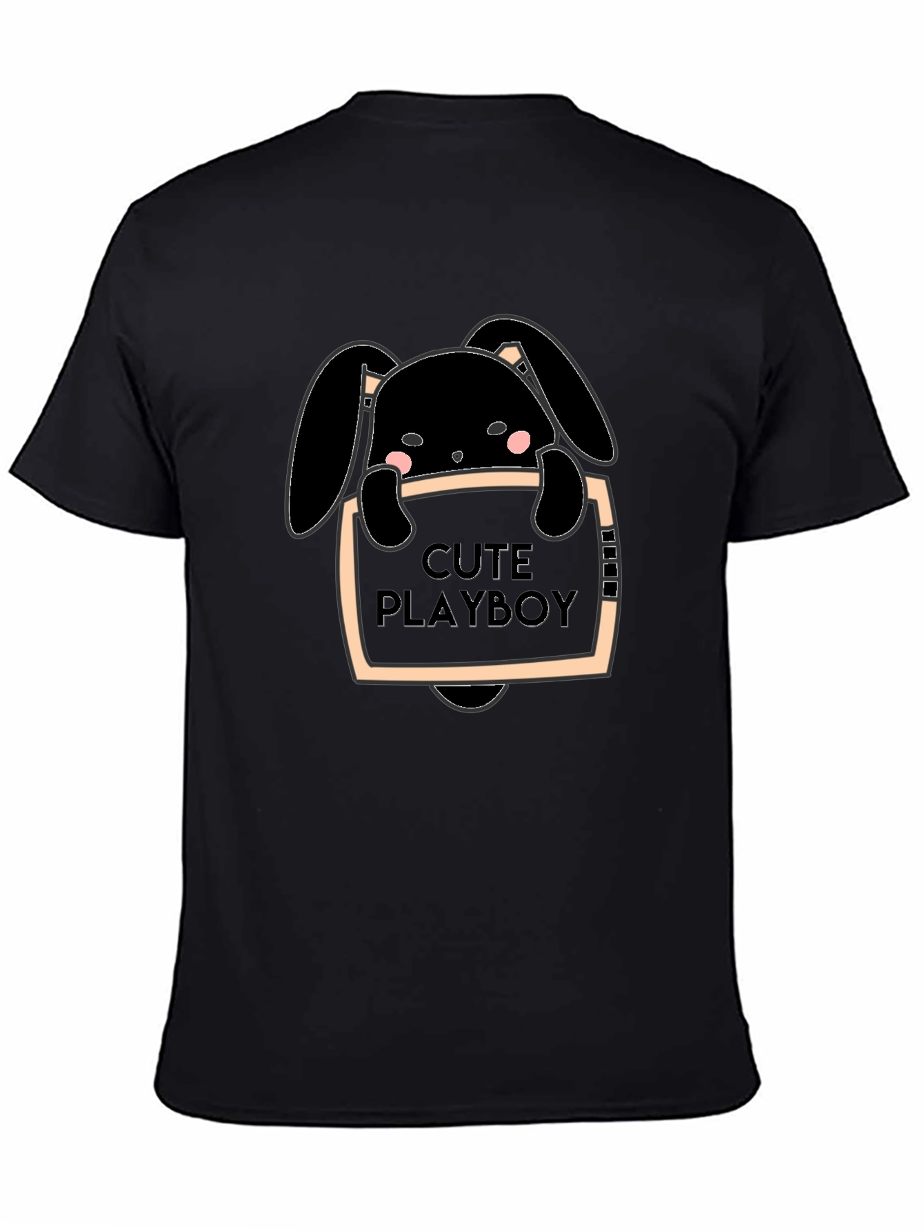 Cute Playboy Bunny Graphic T-Shirt
