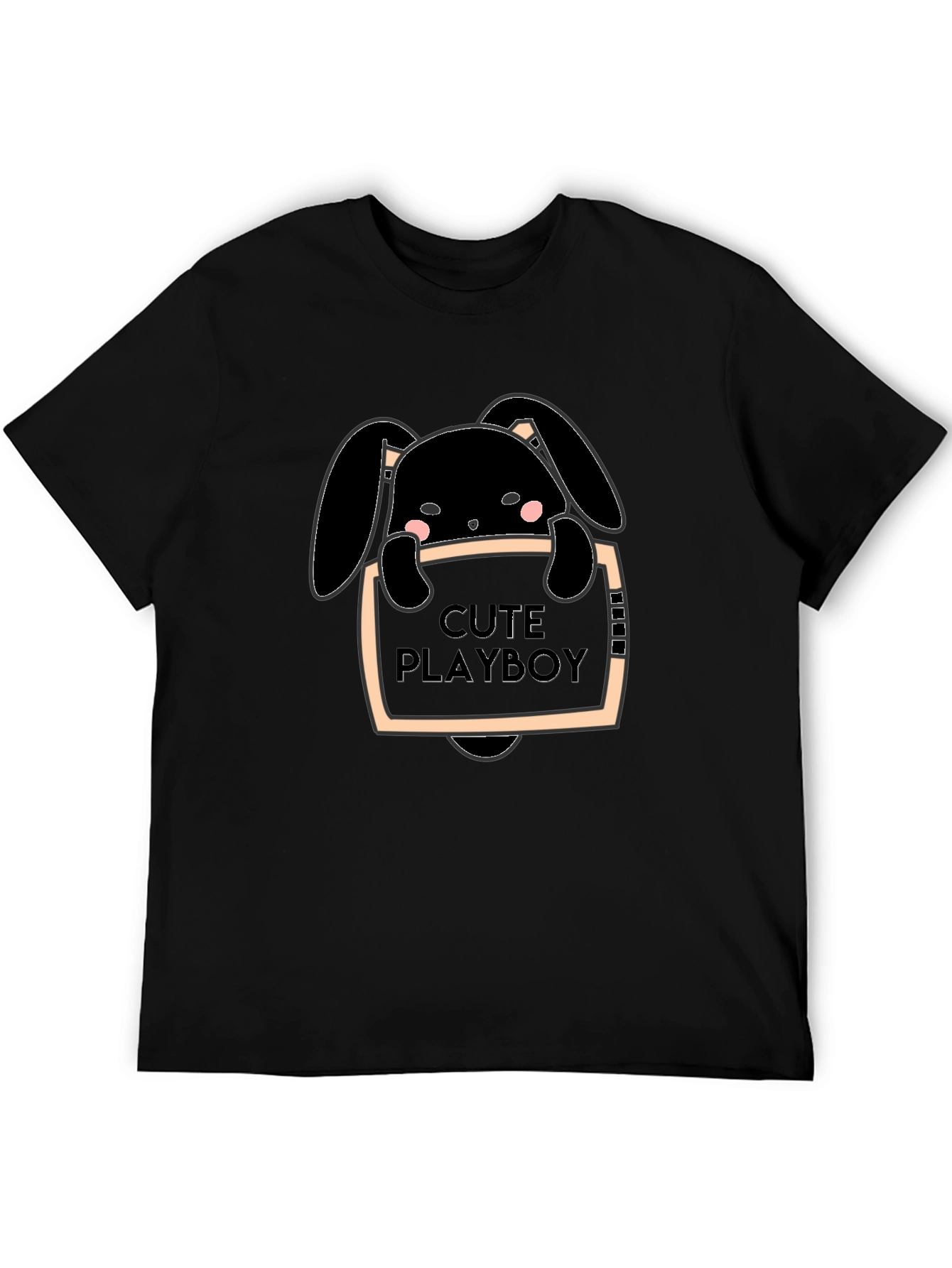 Cute Playboy Bunny Graphic T-Shirt