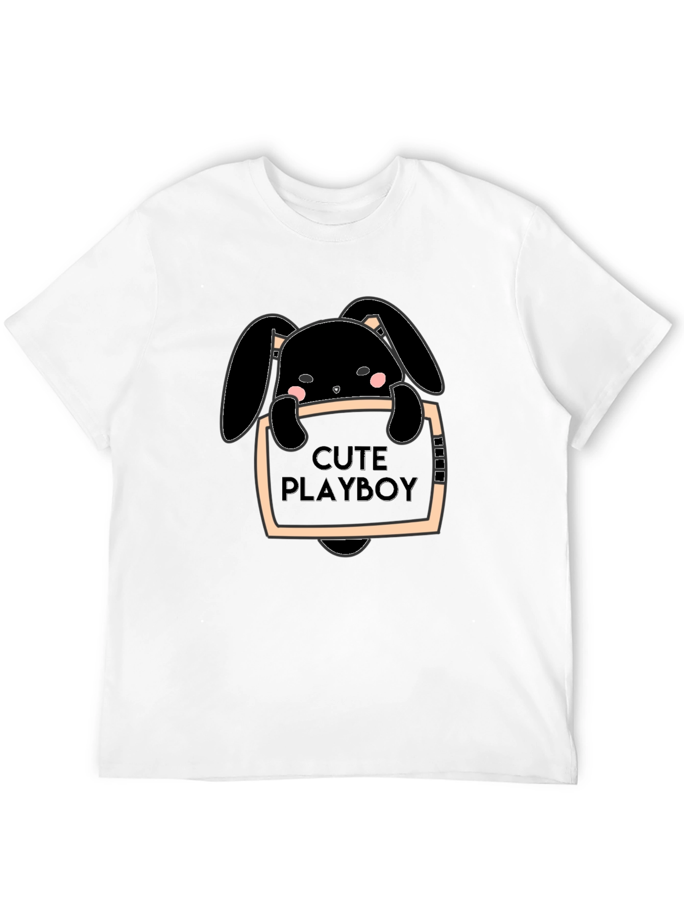Cute Playboy Bunny Graphic T-Shirt