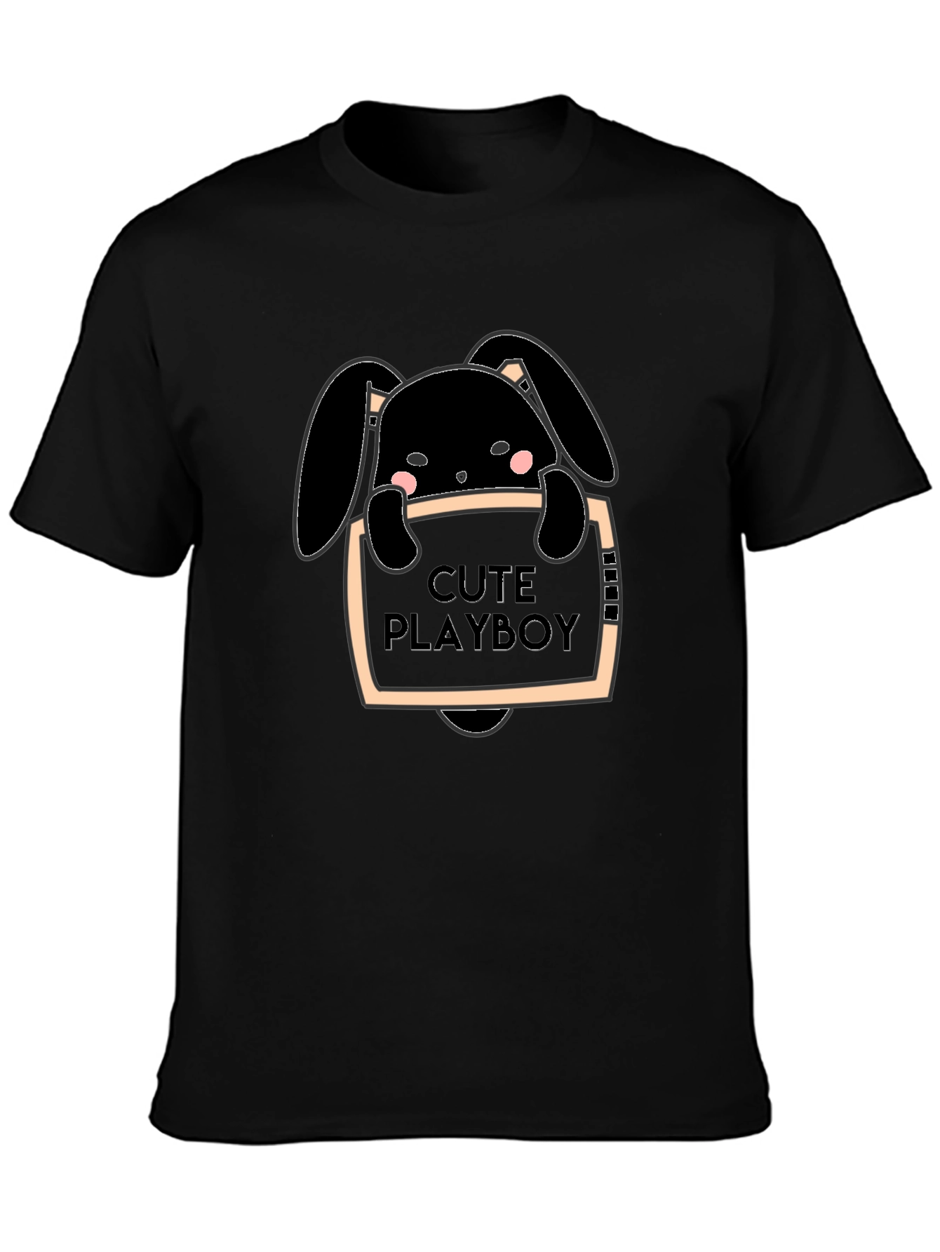 Cute Playboy Bunny Graphic T-Shirt