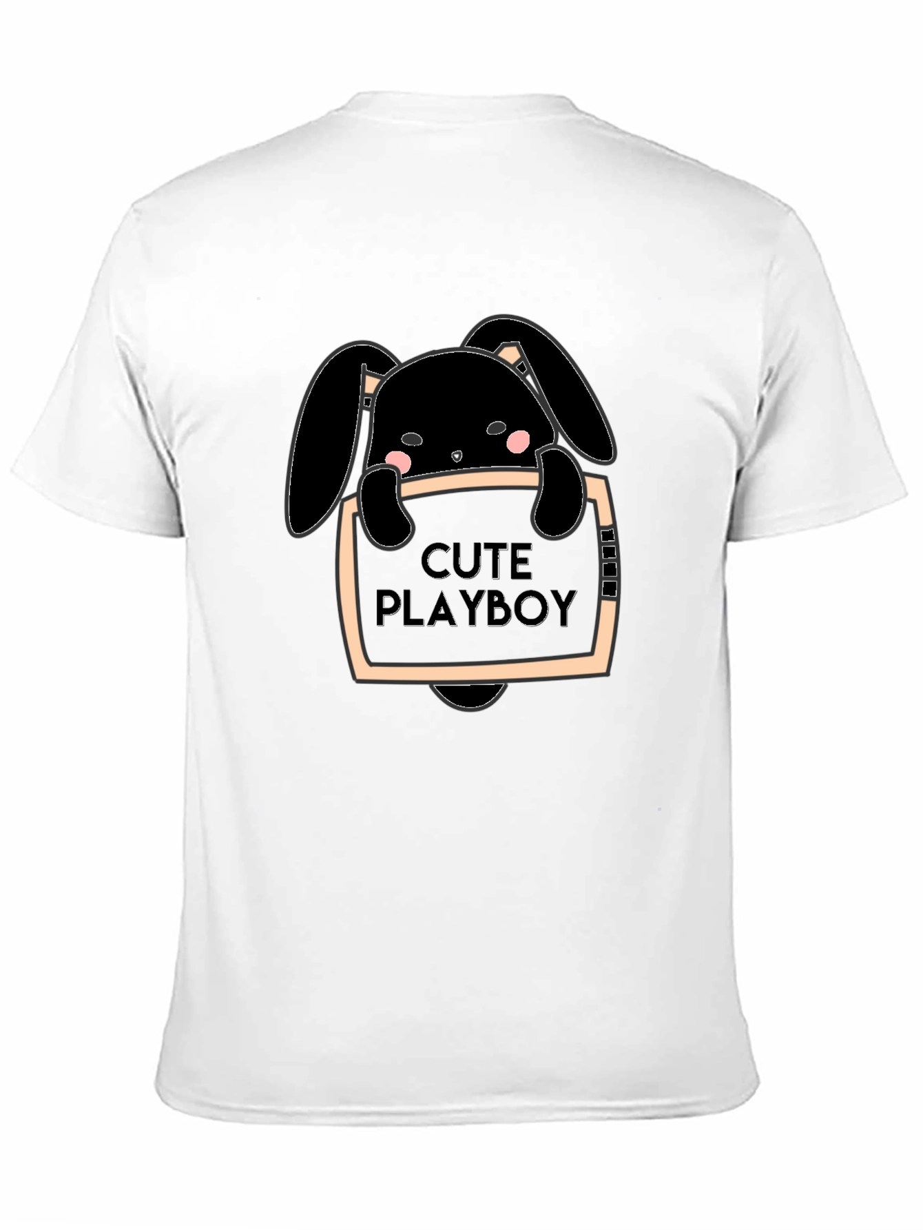 Cute Playboy Bunny Graphic T-Shirt